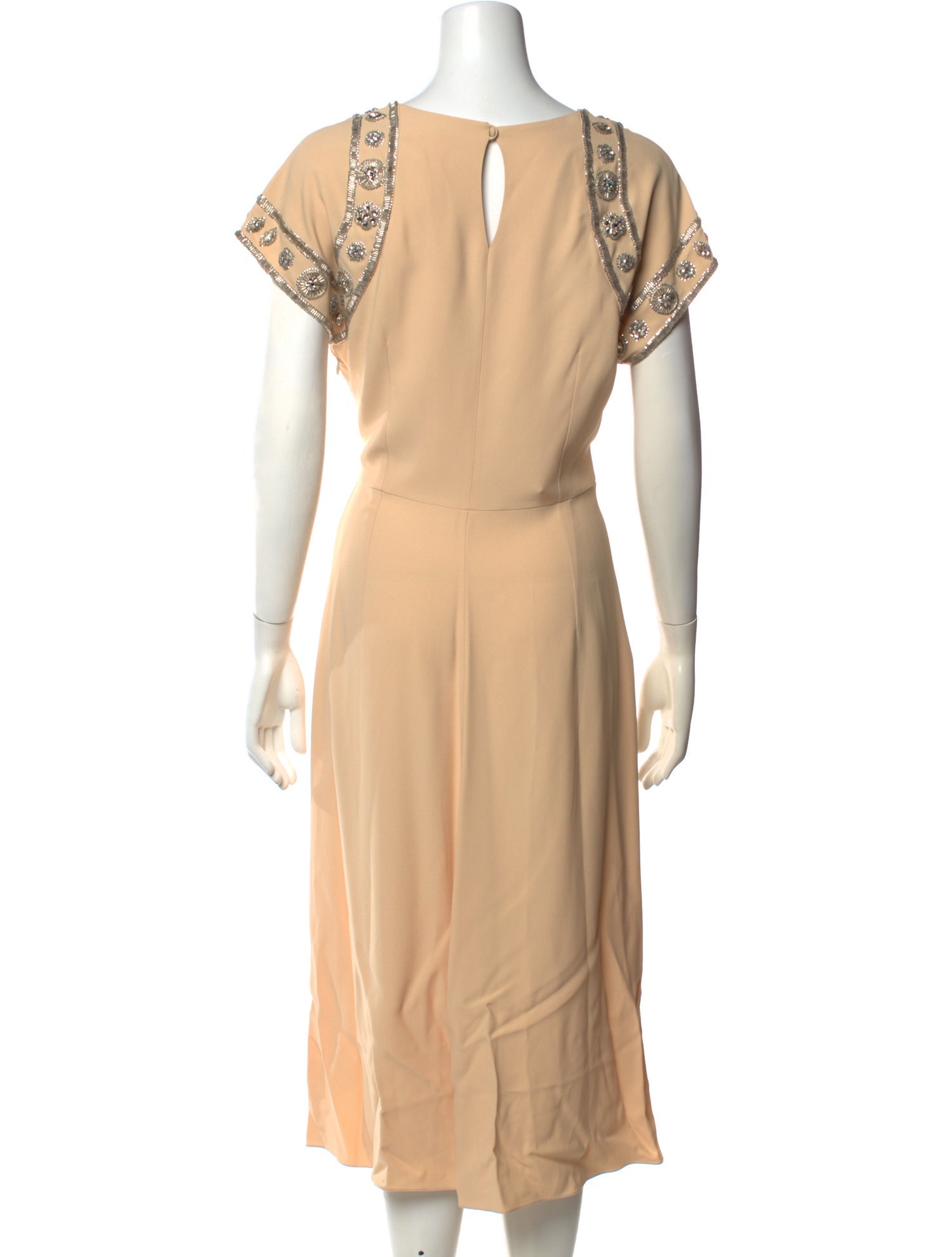christian dior midi dress Christian Dior Pre-Owned crew-neck Midi Dress | Blue