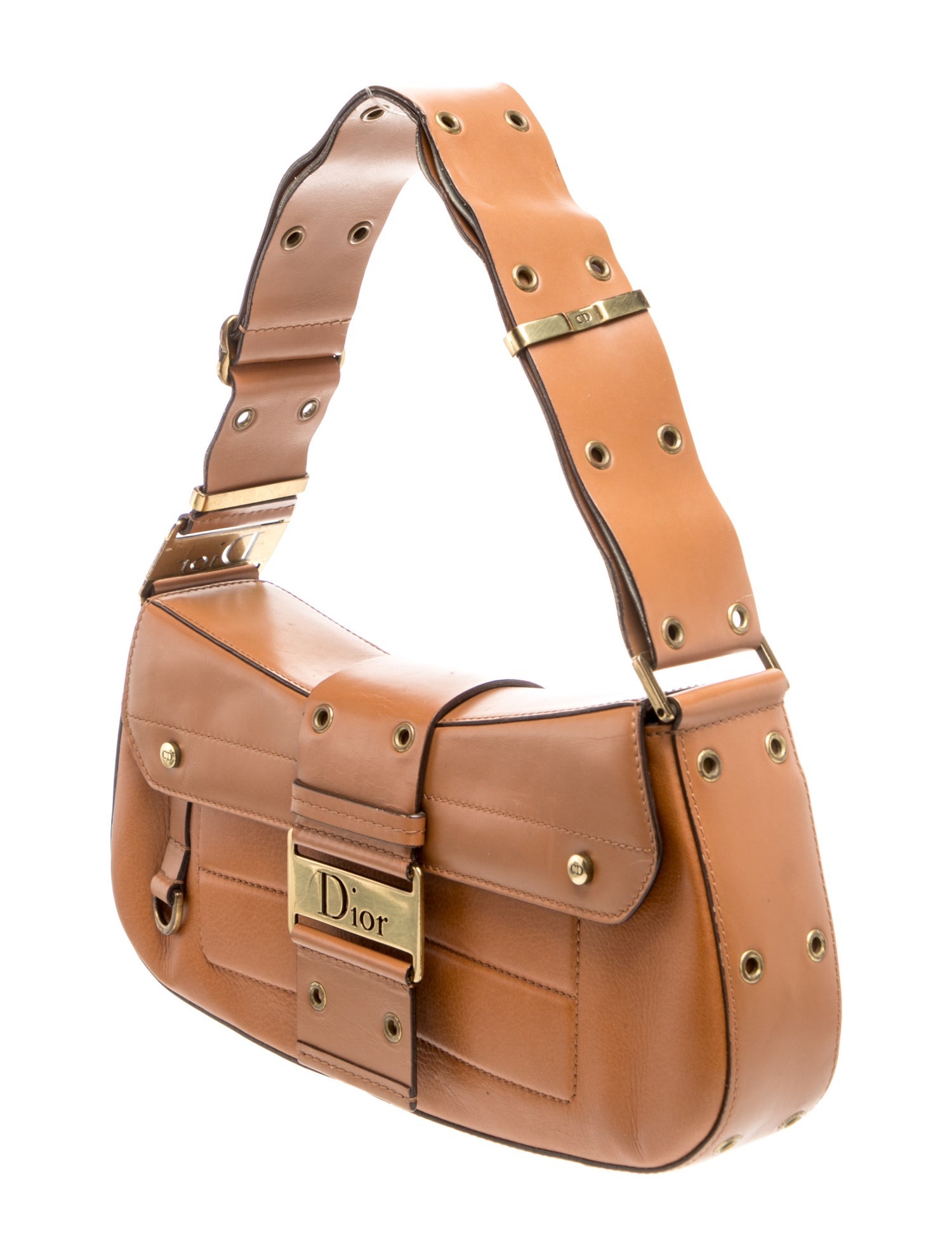 Christian Dior Leather Street Chic - Brown Shoulder Bags, Handbags