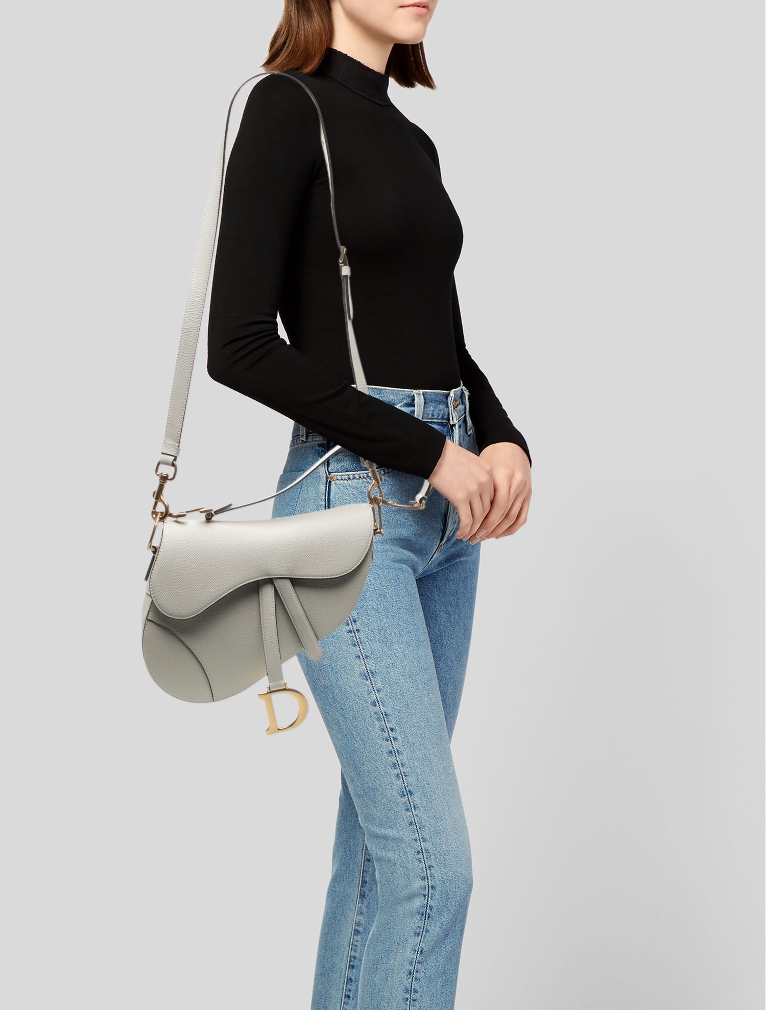 Christian Dior Kaléidiorscopic Mini Saddle Bag w/ Tags - Neutrals