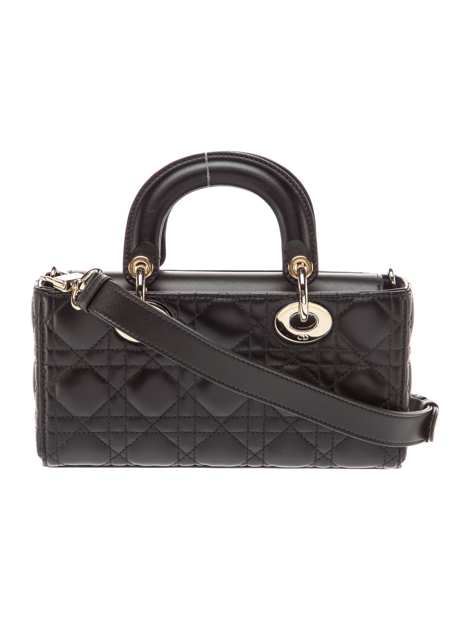Christian Dior Cannage Lady D-Joy Small 2023 - Black Handle Bags
