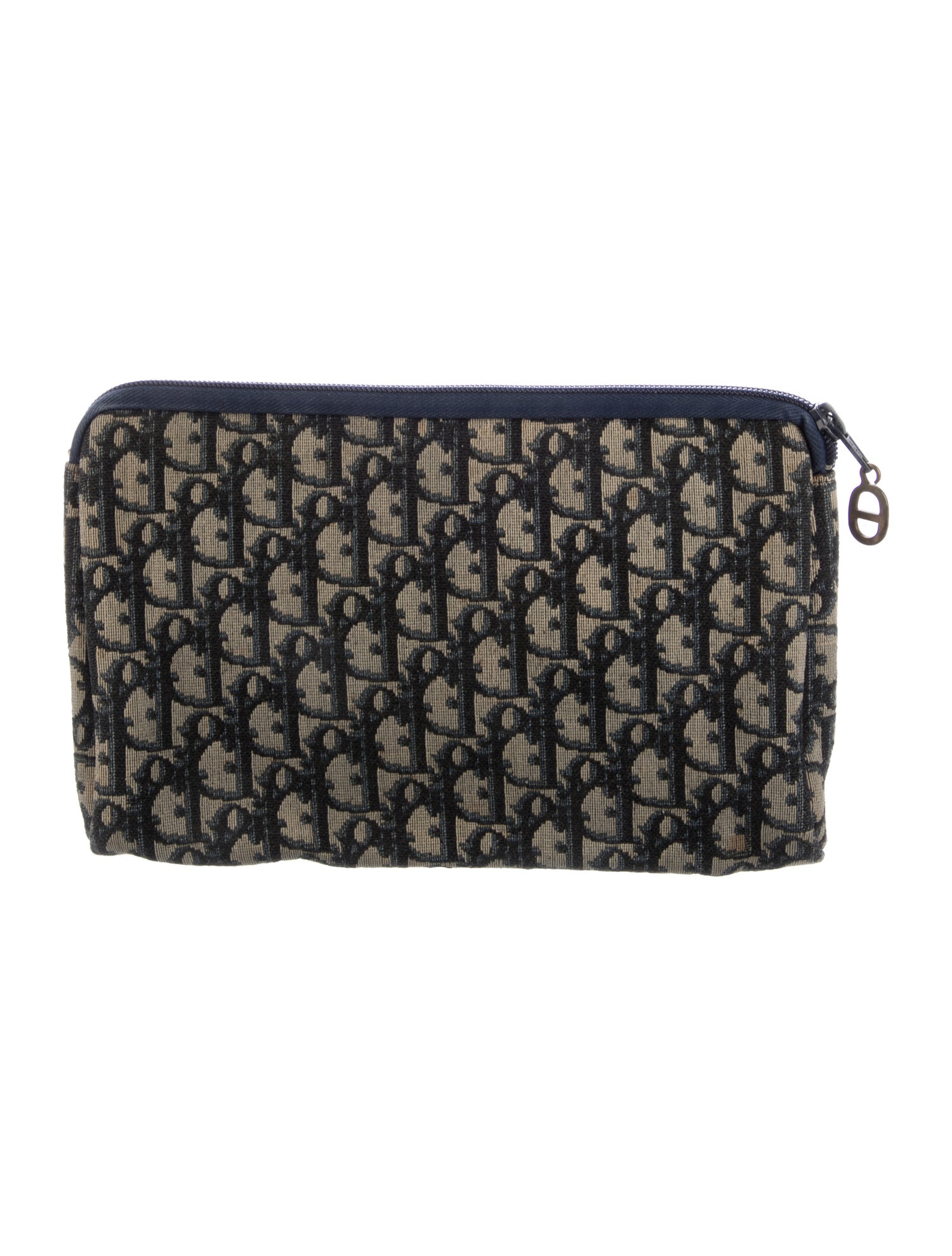 Christian Dior Pattern Print Canvas Cosmetic Bag