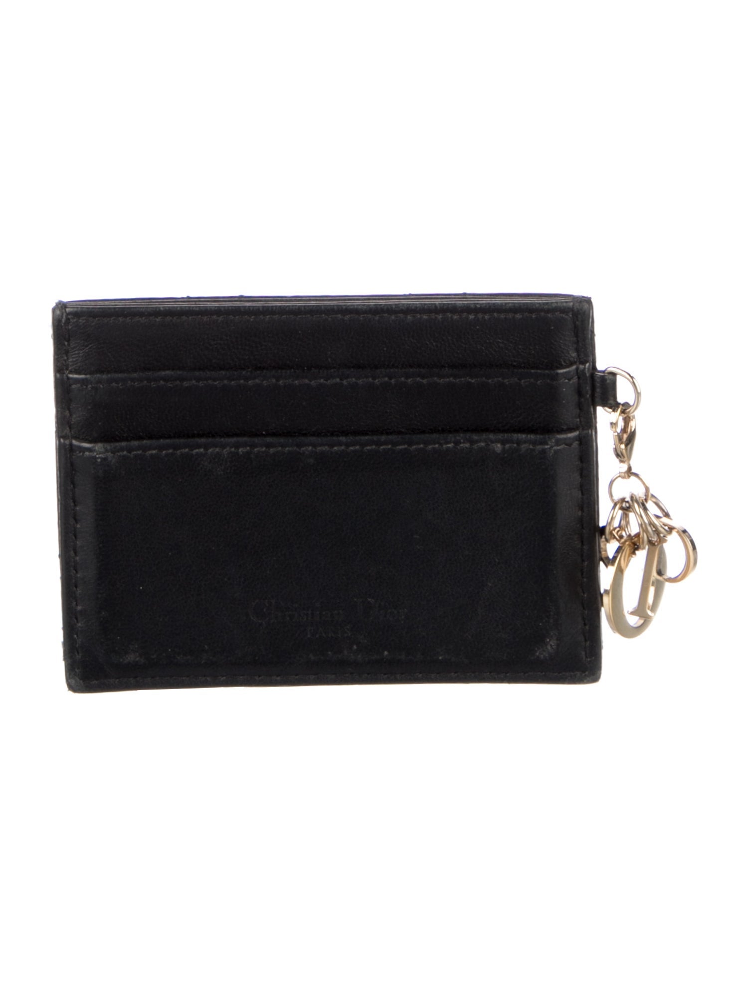 Christian Dior 2019 Lady Dior Card Holder - Black Wallets