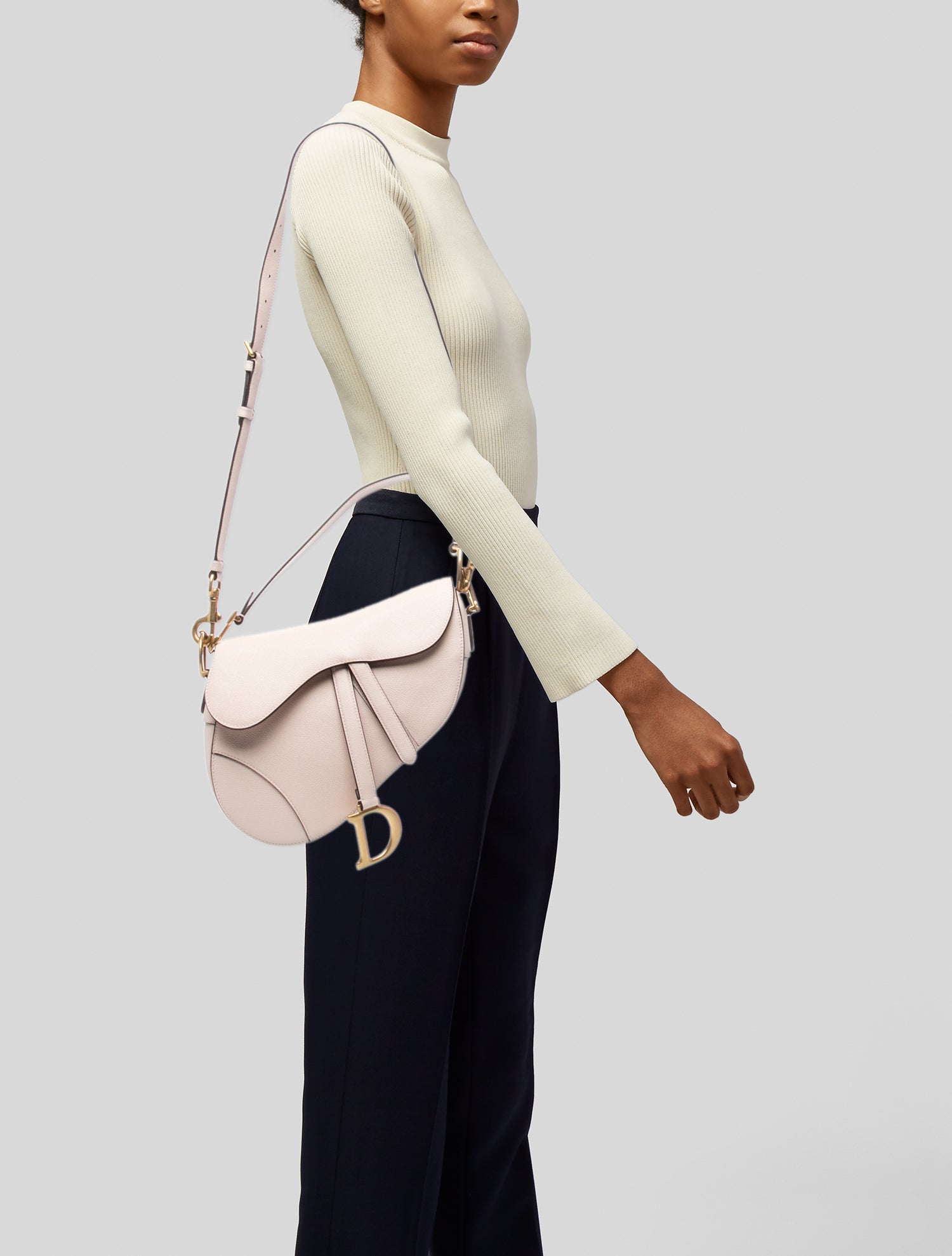 Christian Dior Leather Saddle 2023 - Pink Shoulder Bags, Handbags