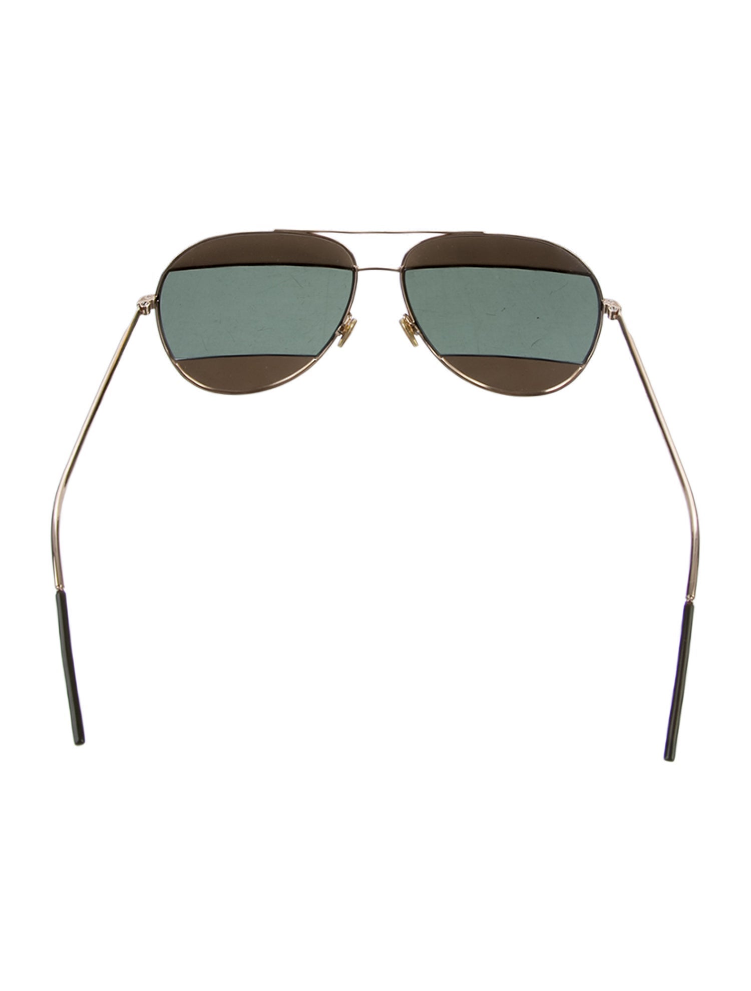 Christian Dior Mini Motard Aviator Sunglasses - Clear Sunglasses