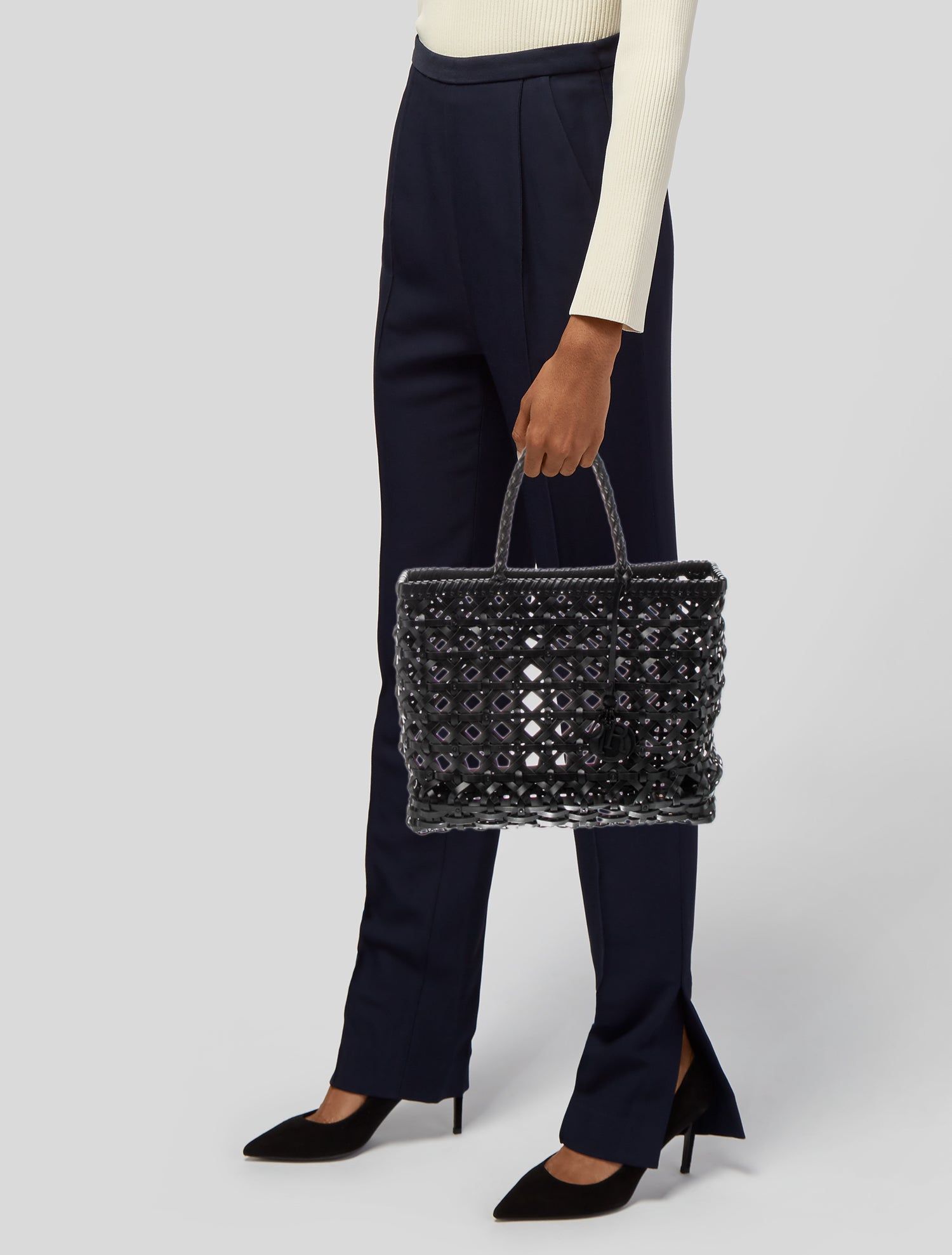 Christian Dior Cannage Lady Dior - Black Totes, Handbags