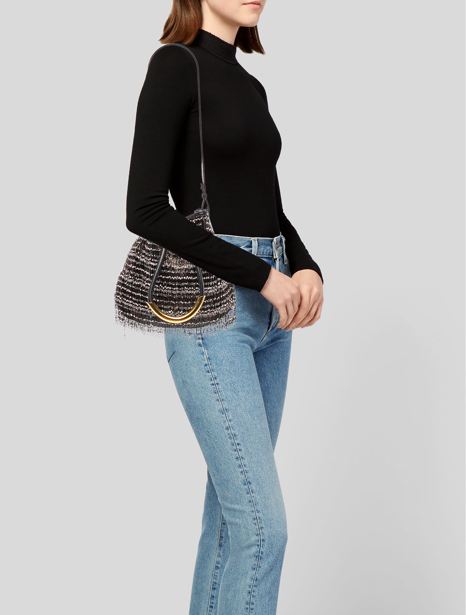 Christian Dior Lambskin Nolita Fringe Mini 2024