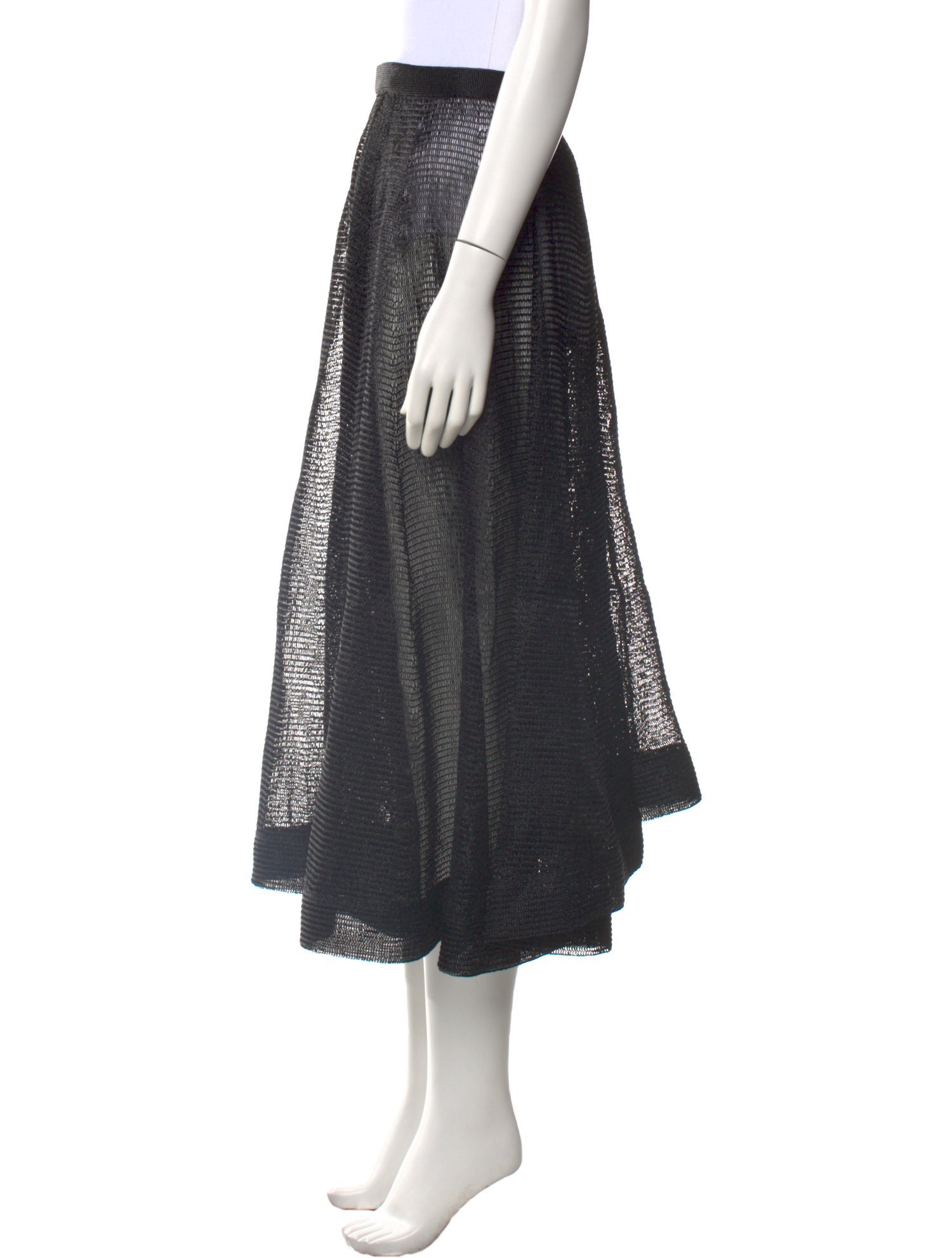 Christian Dior Mesh Midi Length Skirt