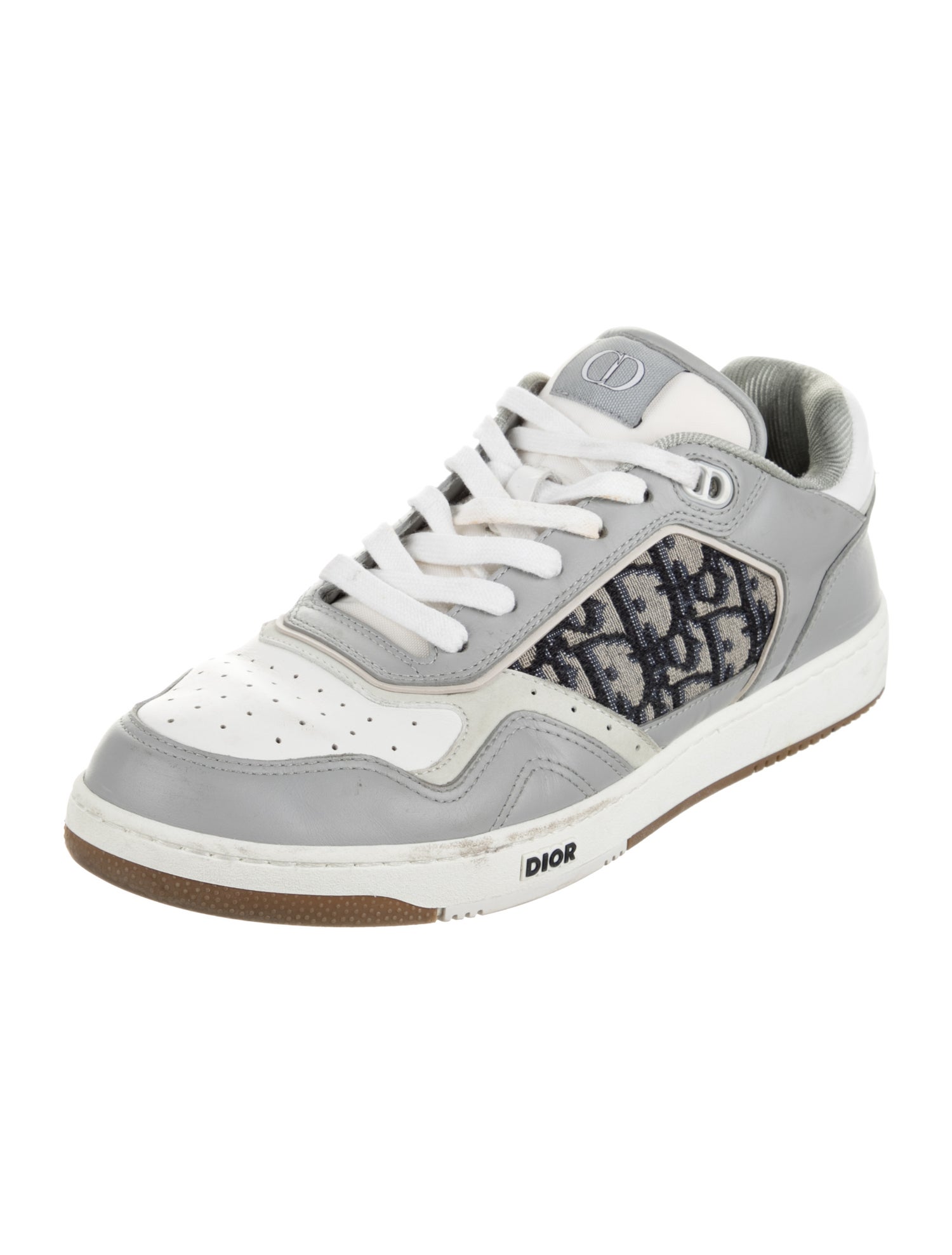 DIOR MEN Leather Printed Sneakers
