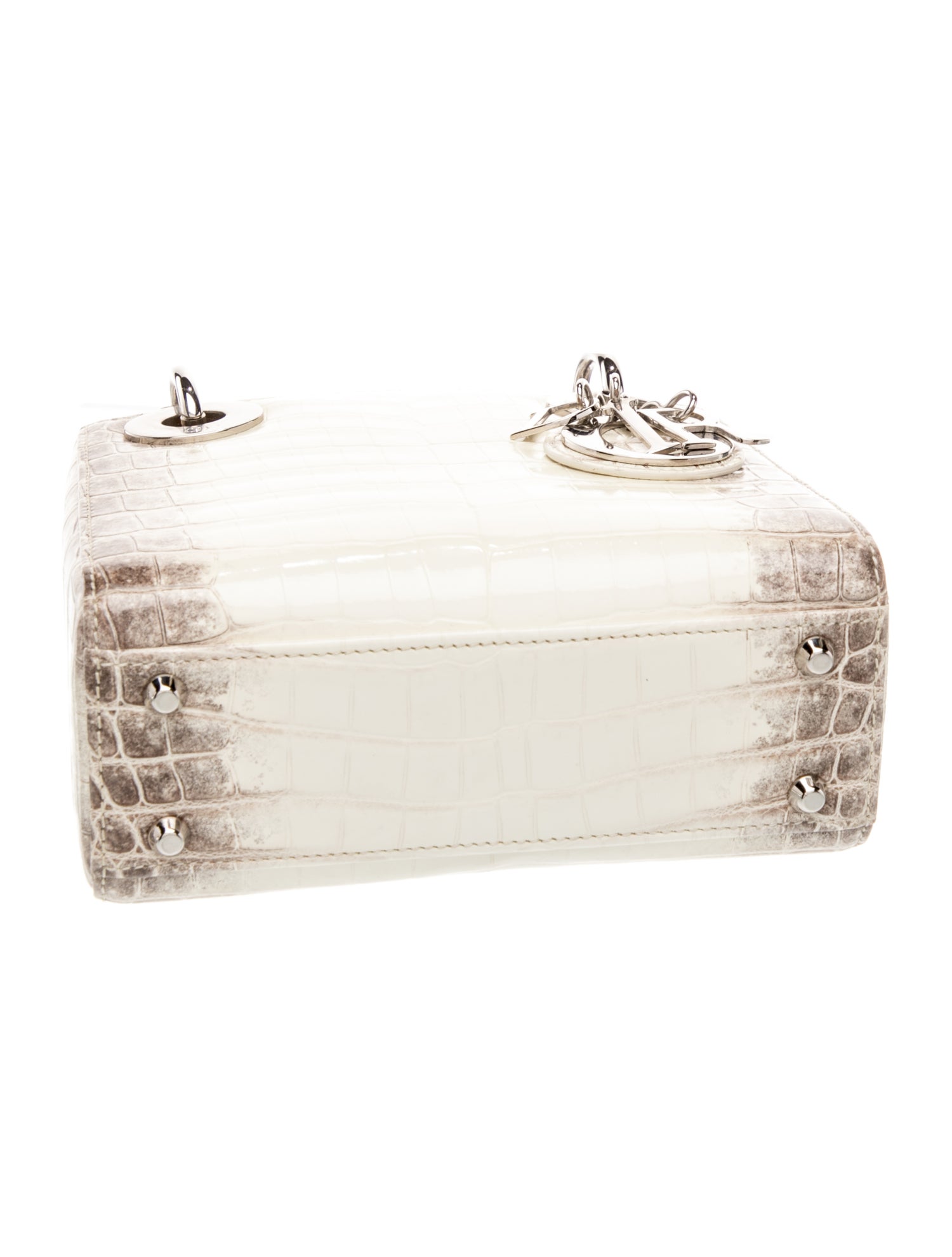 Christian Dior Crocodile Himalayan Lady Dior Mini - Neutrals