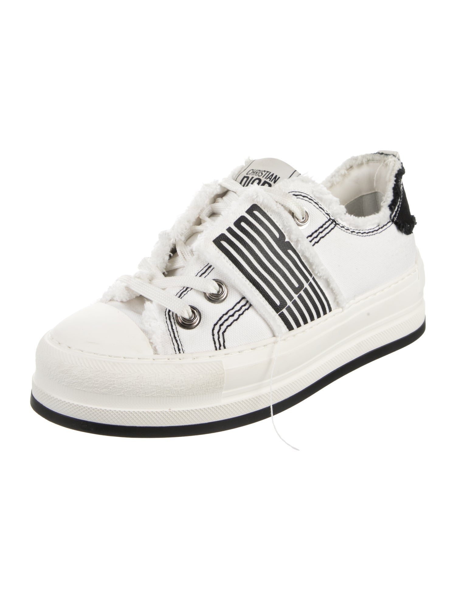 Christian Dior Canvas Graphic Print Sneakers