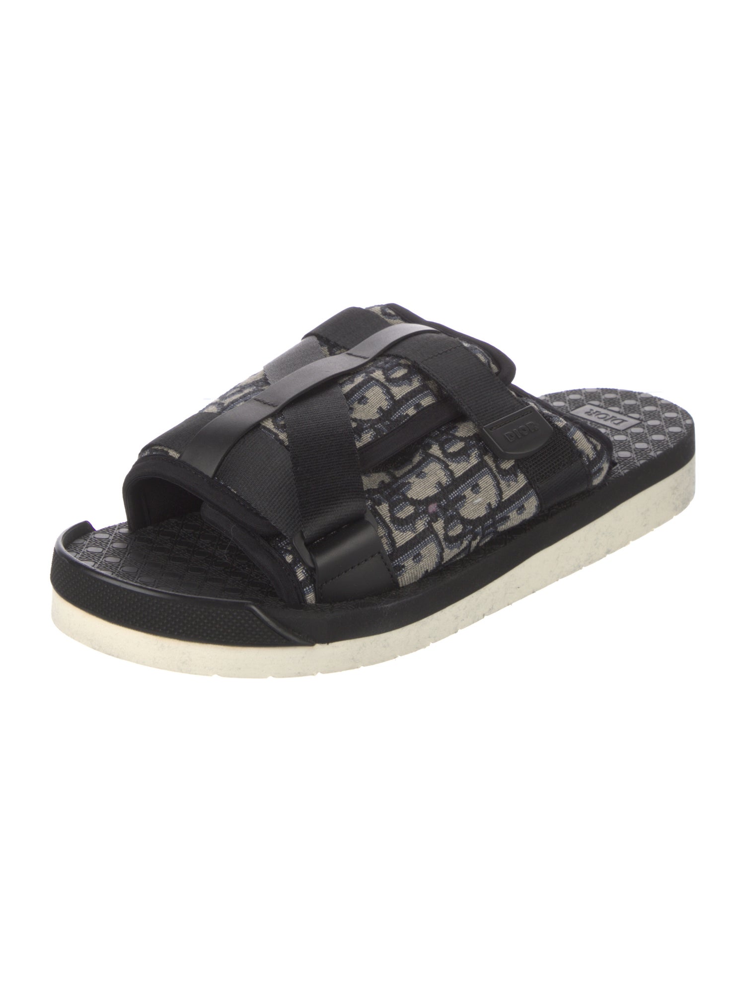 DIOR MEN Alpha Oblique Jacquard Slides