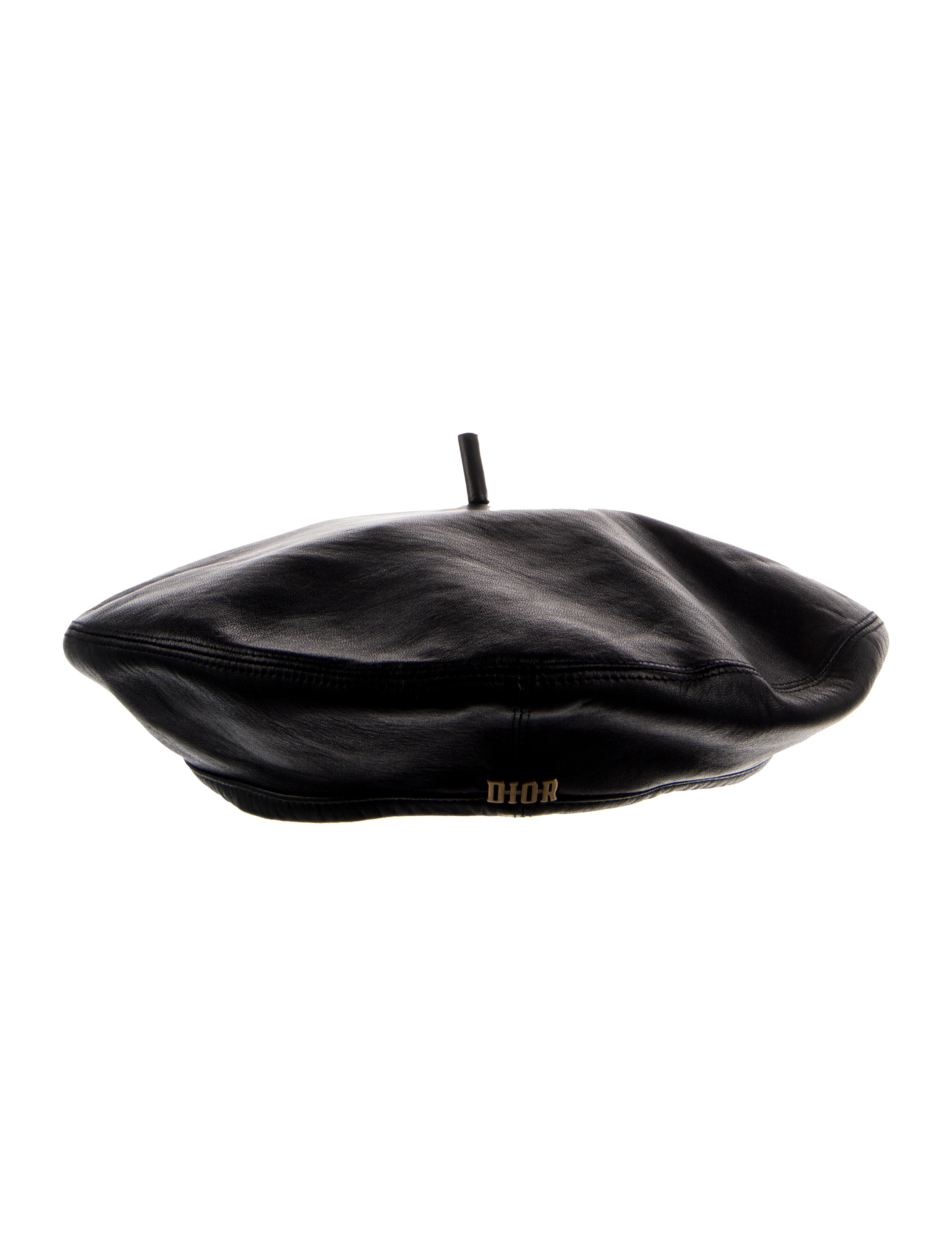 Christian Dior Black french beret