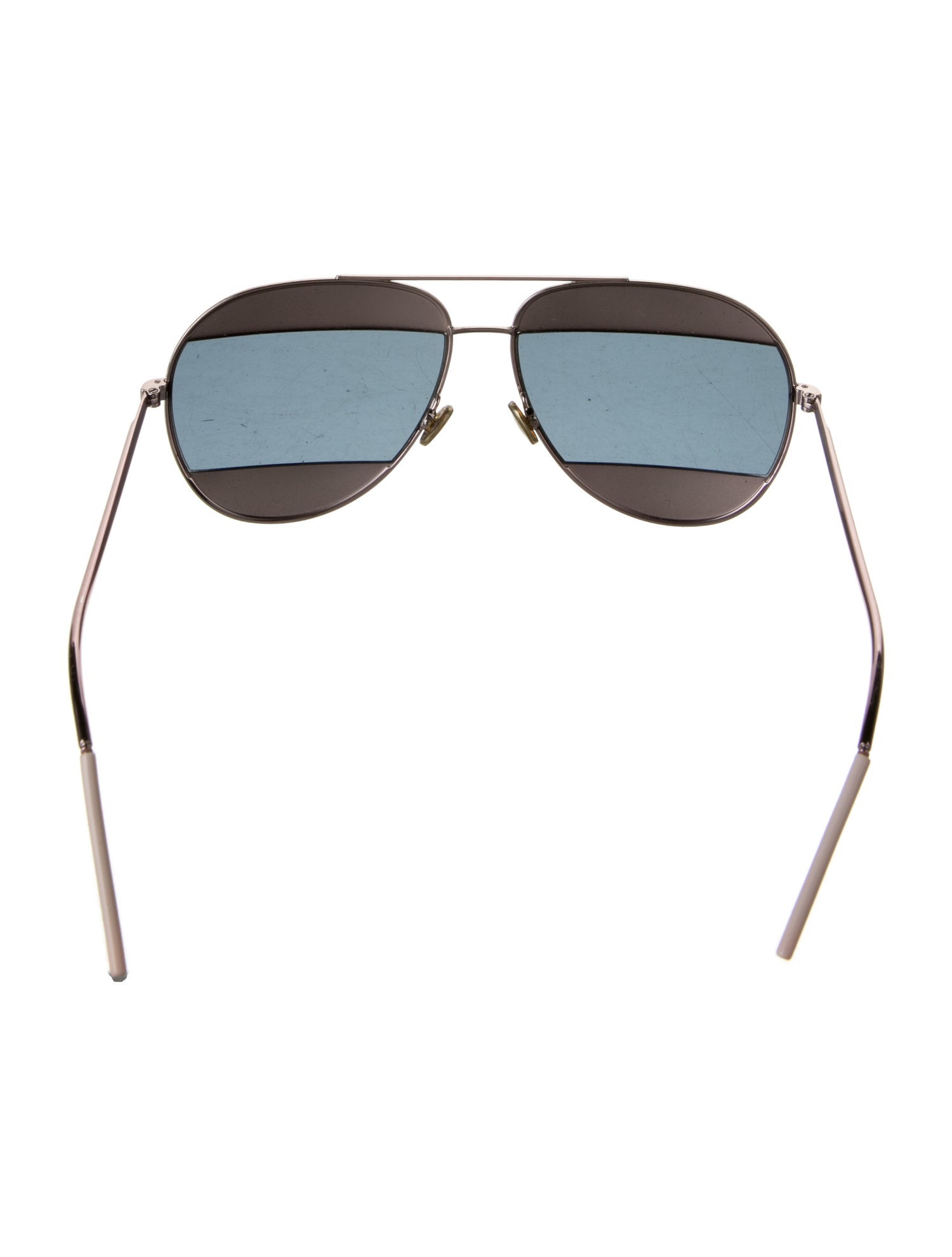 Christian Dior Mini Motard Aviator Sunglasses - Clear Sunglasses