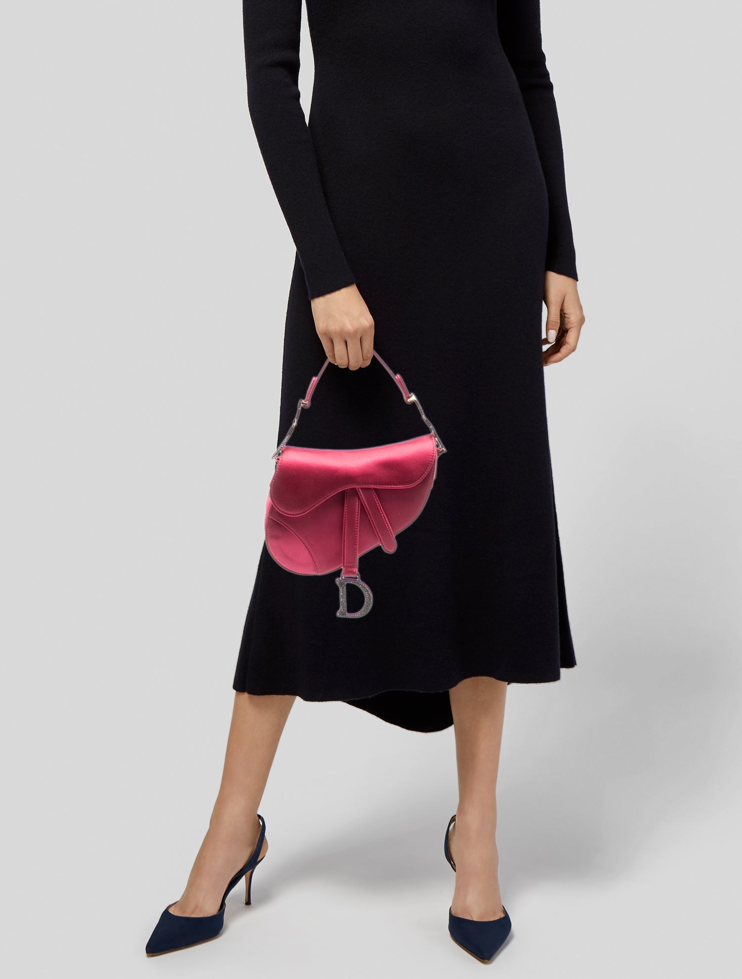 Christian Dior Zebra Print Ponyhair Malice Bag - Black Handle Bags