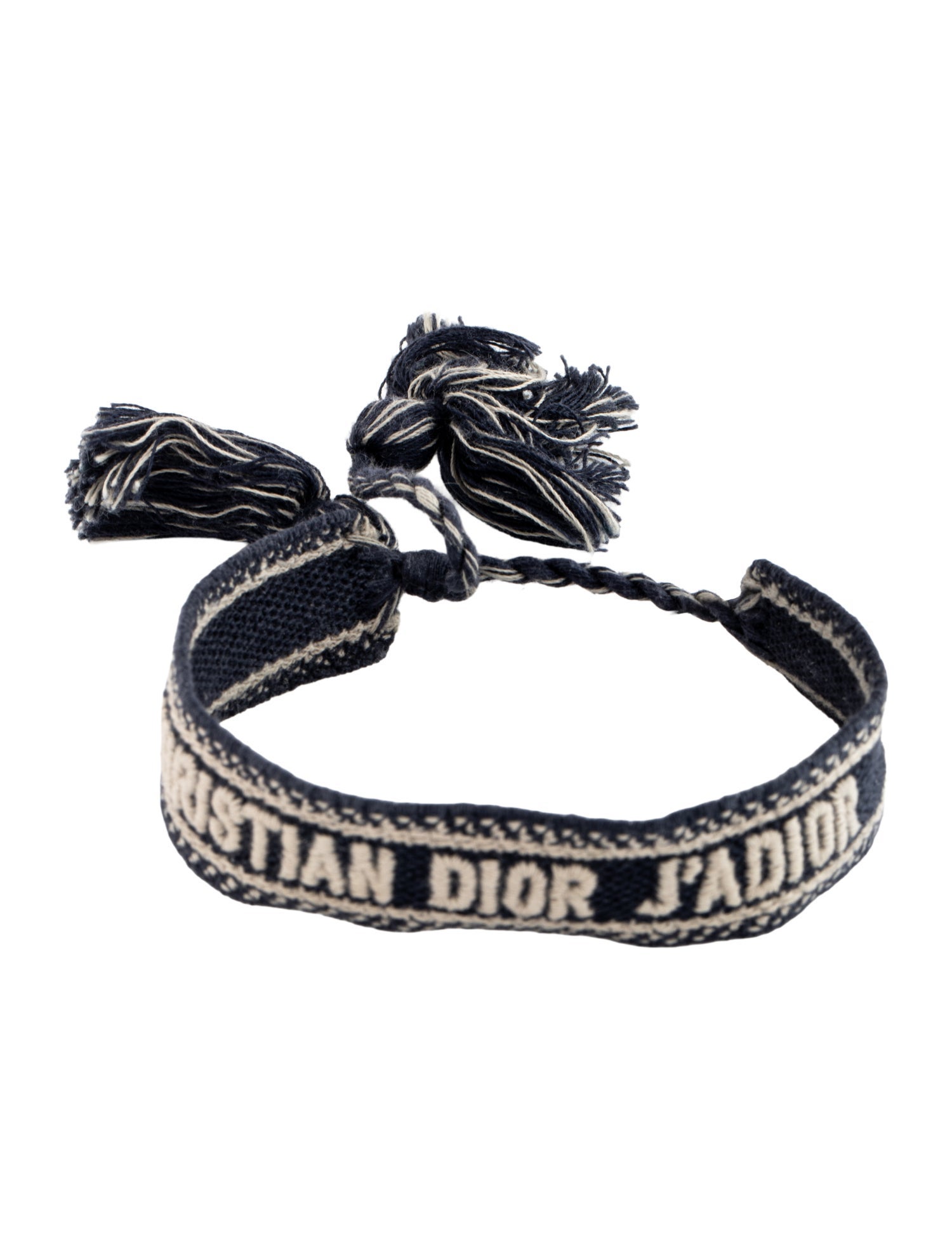 Christian Dior Thread & Cotton J'Adior Friendship Wrap Bracelet
