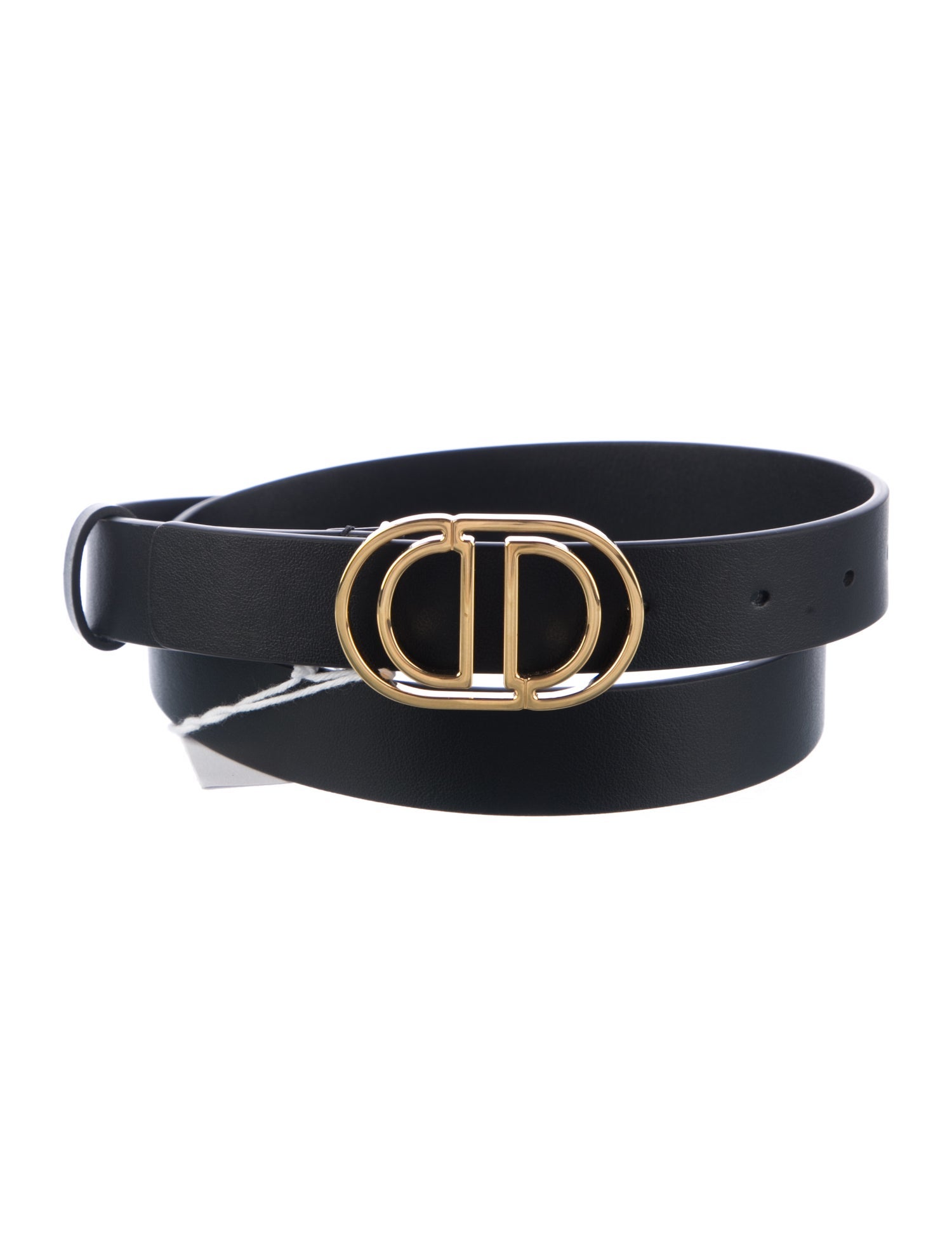 Christian Dior Skinny Leather Belt - Black Belts, Accessories