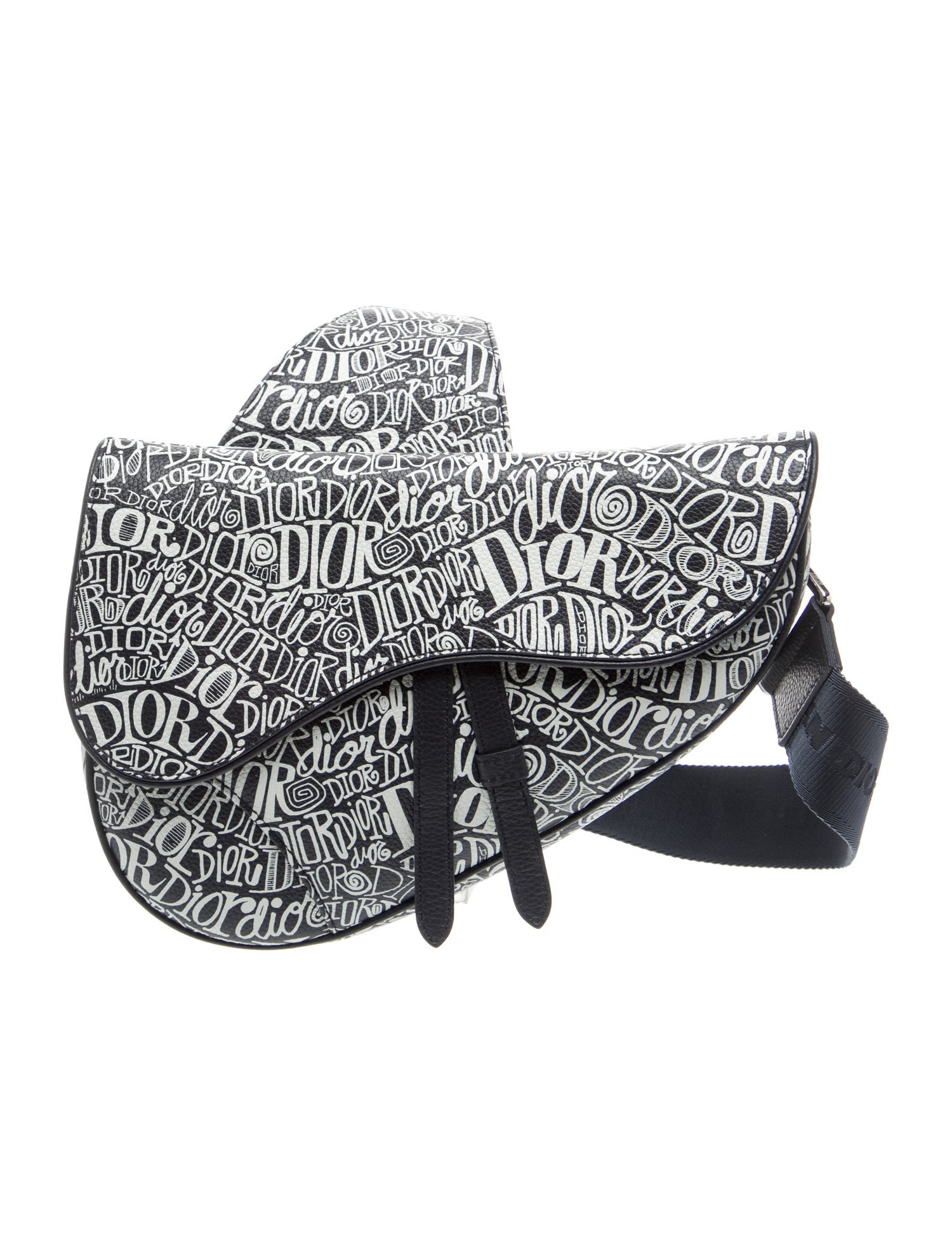 DIOR x Shawn Stussy Leather Saddle Sling