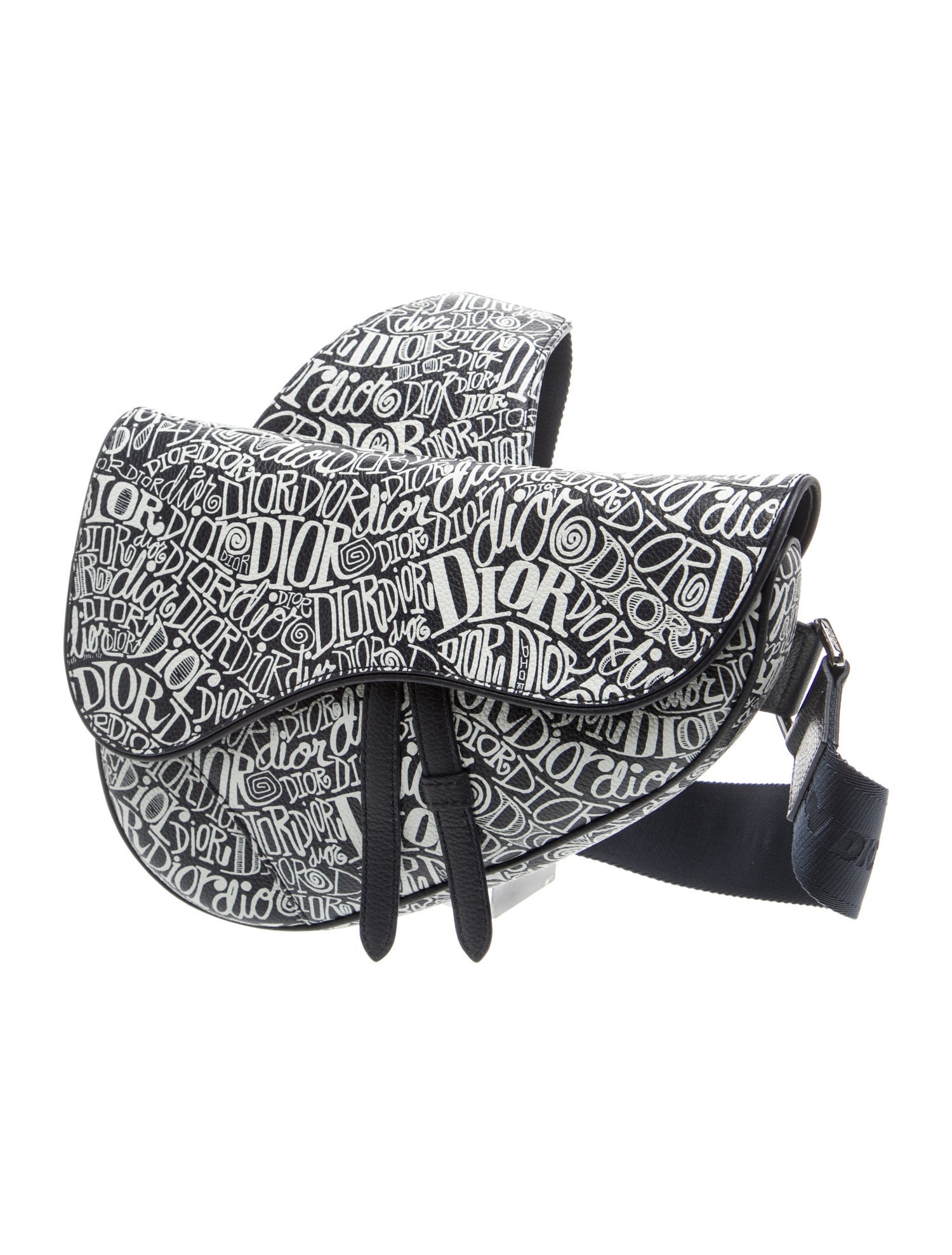 DIOR x Shawn Stussy Leather Saddle Sling