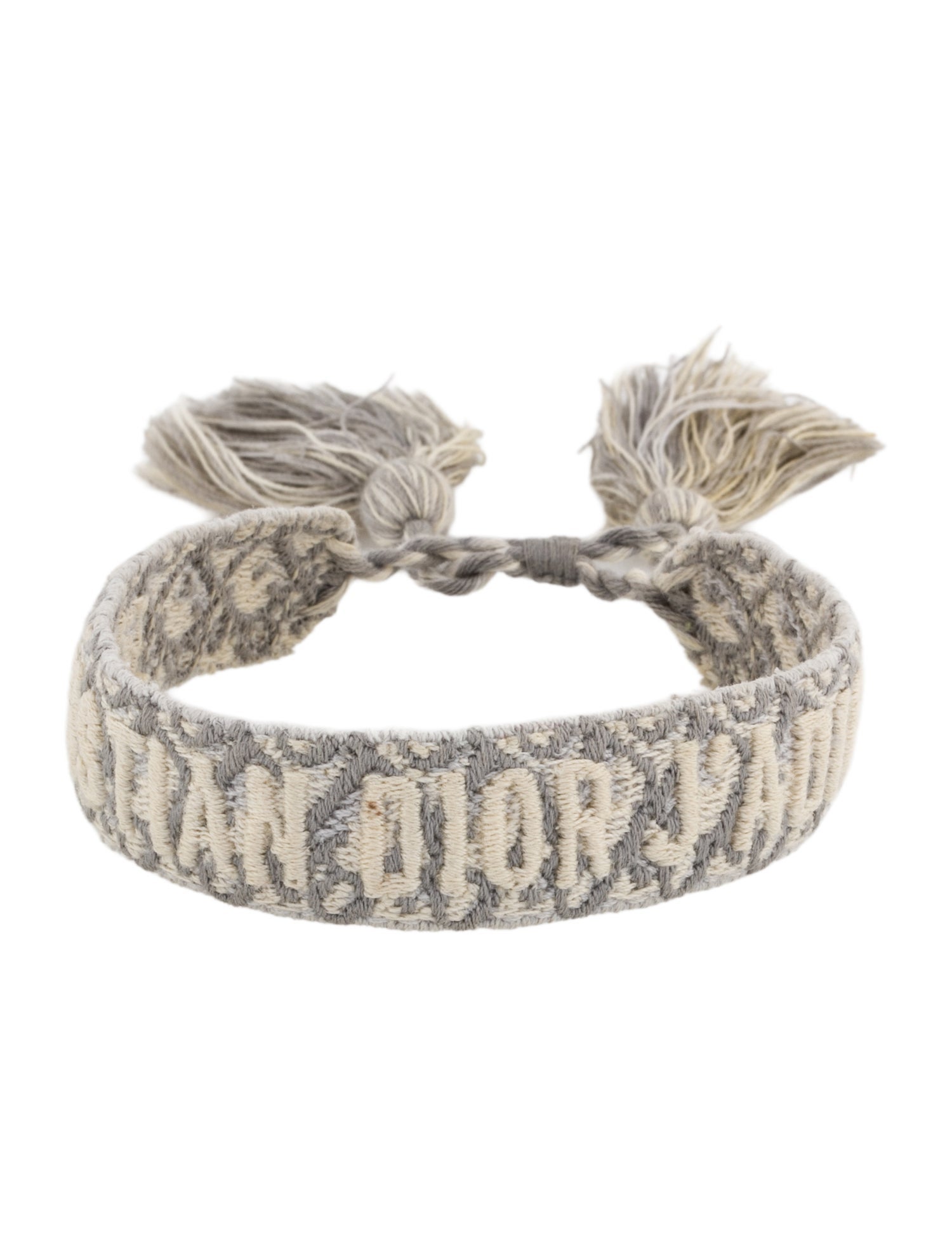 Christian Dior Thread & Cotton J'Adior Wrap Bracelet
