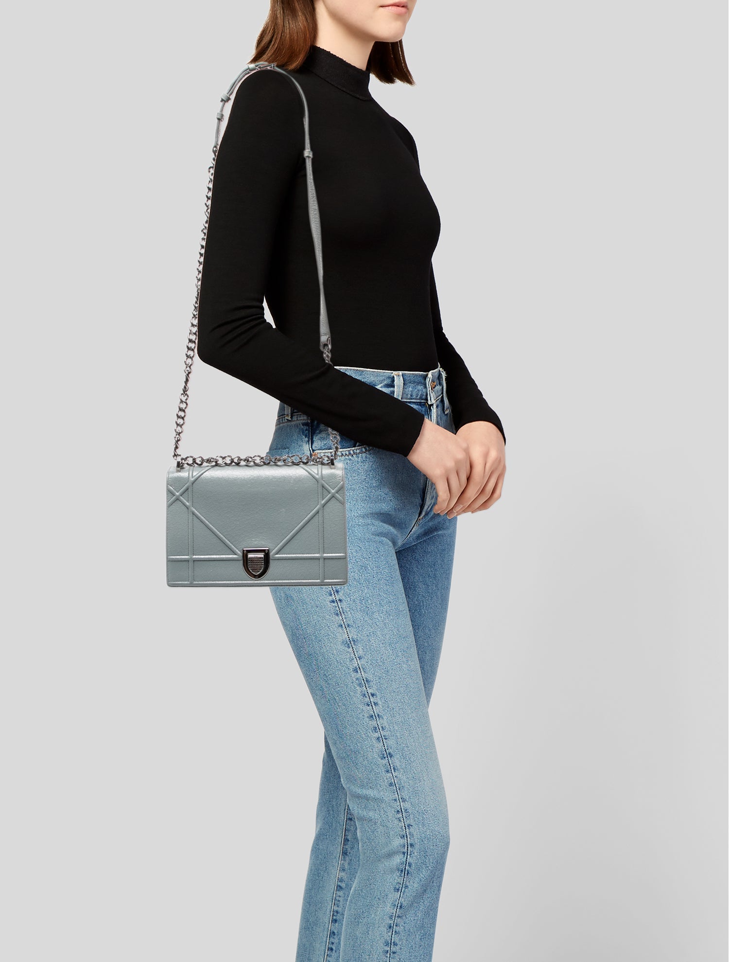 Christian Dior Leather Toile de Jouy Soleil Saddle 2024 - Blue