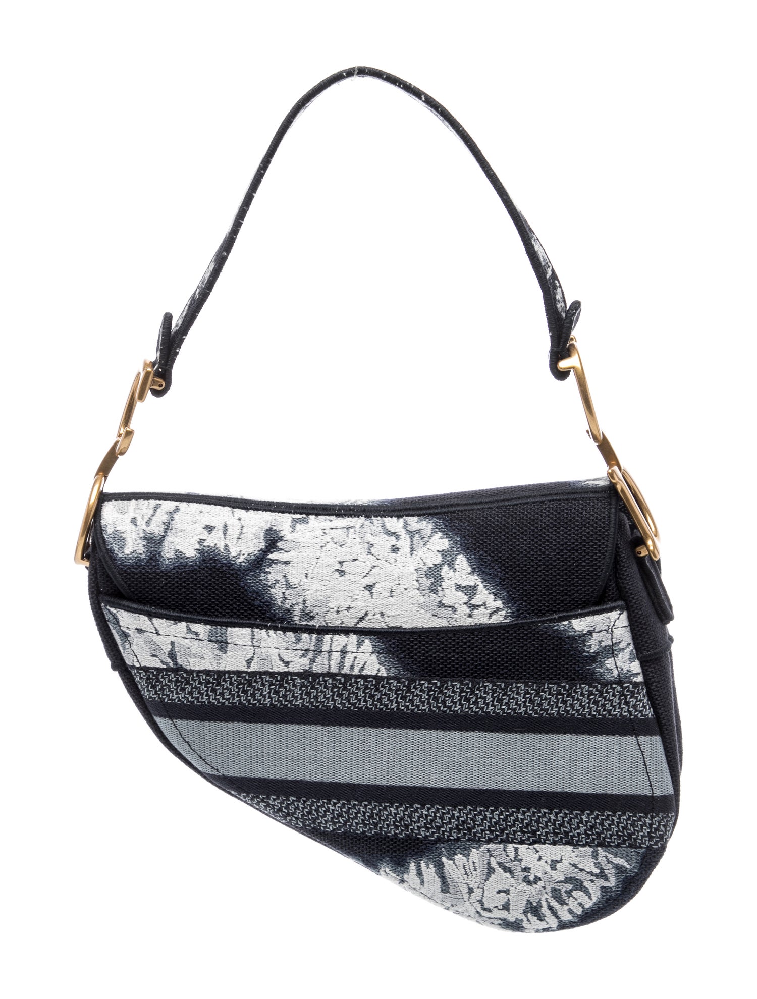 Christian Dior Canvas Saddle - Blue Shoulder Bags, Handbags