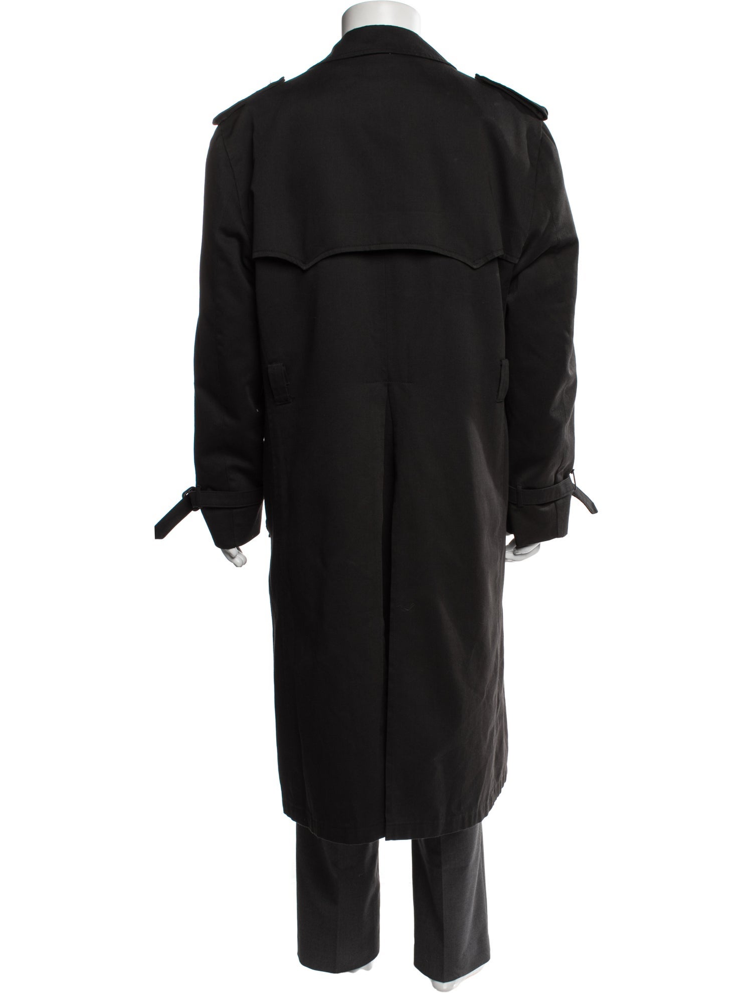 Christian Dior Wool Trench Coat - Black Outerwear, Clothing