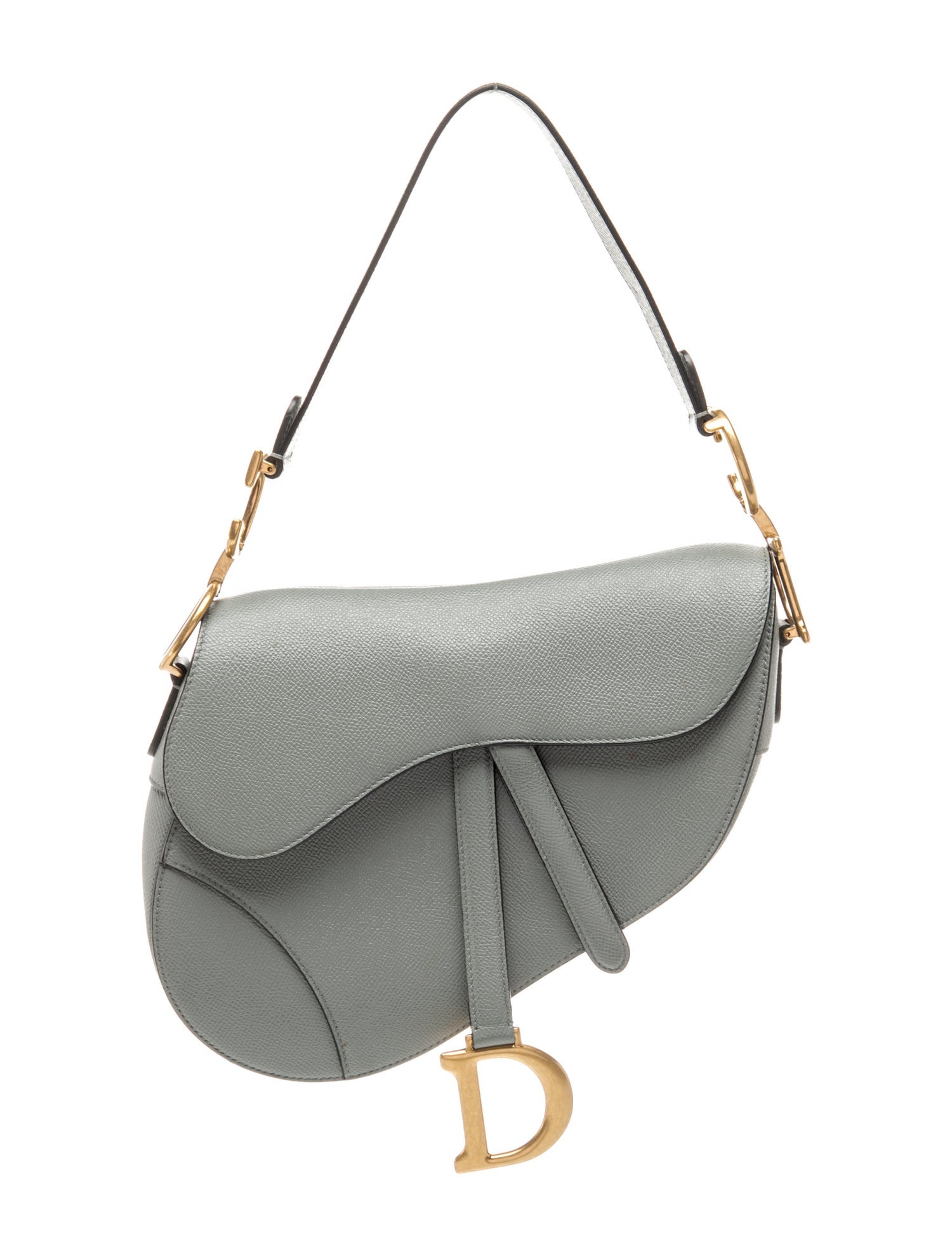 Christian Dior Leather Saddle - Grey Shoulder Bags, Handbags