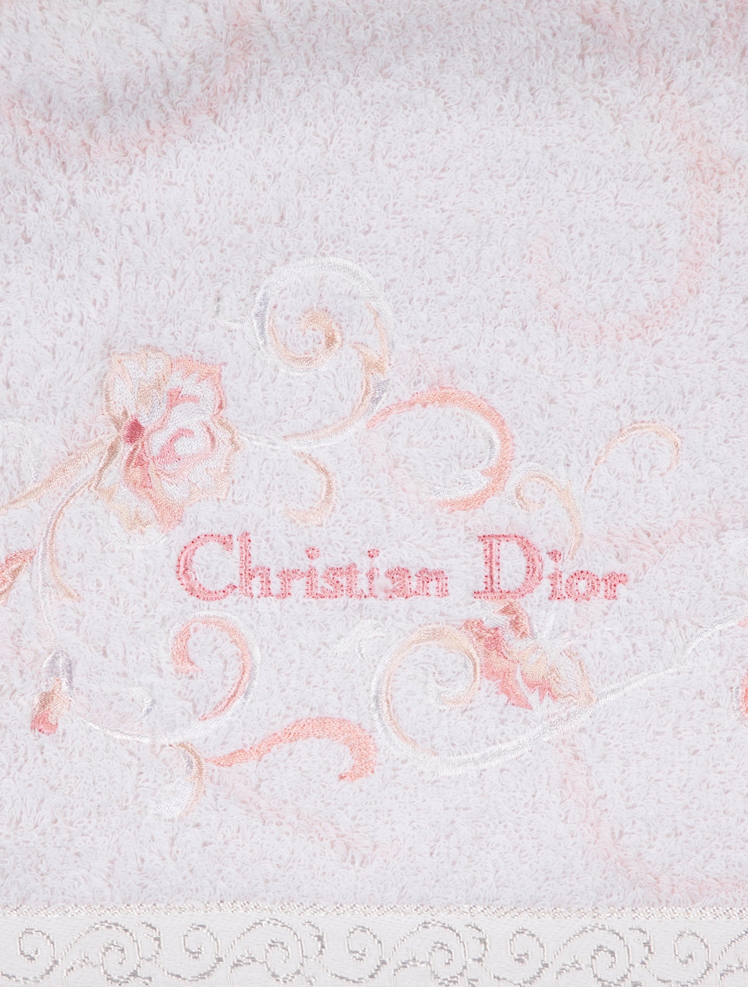 Christian Dior Embroidered Hand Towel