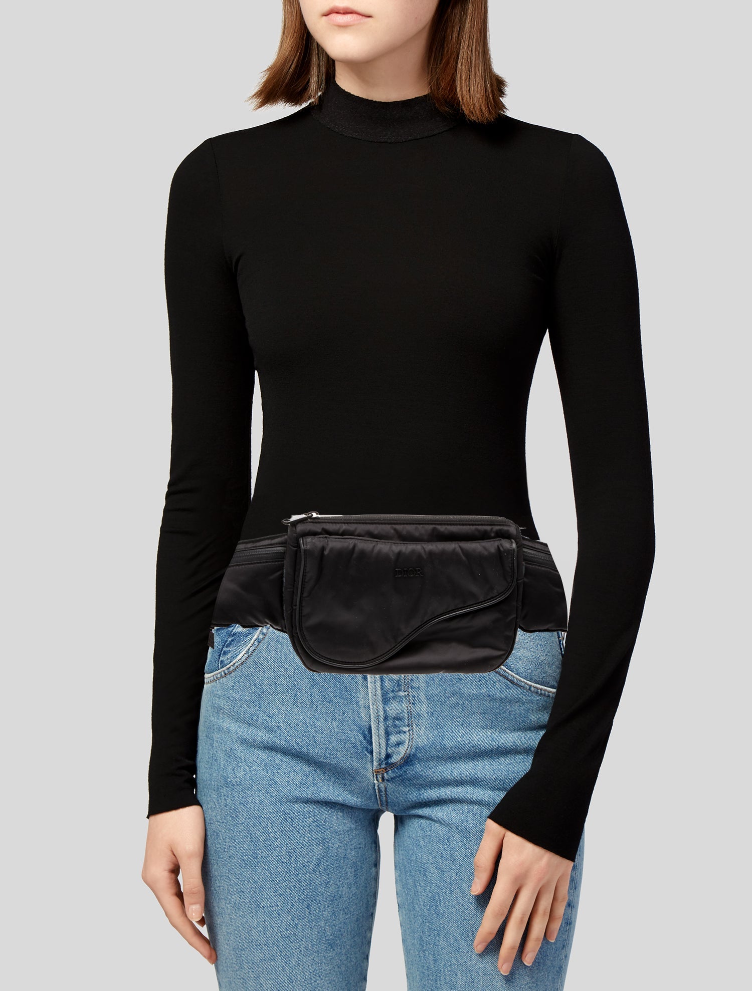 Christian Dior Nylon Saddle Belt Bag