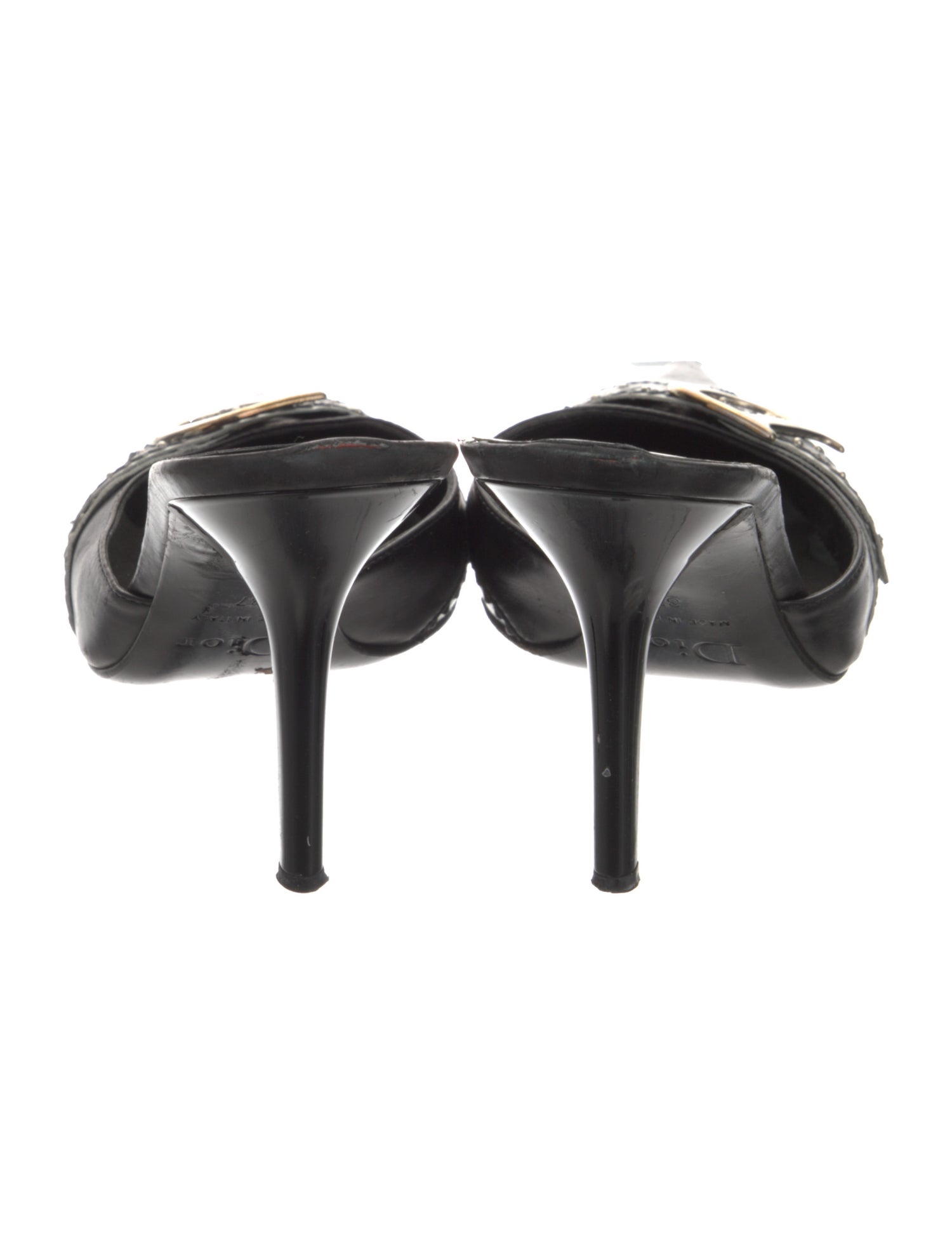 良品 Dior ミュール ブラック トロッター 金具 DIORISSIMO 35 Dior Diorissimo On Sale - Up To 90% Off | The RealReal