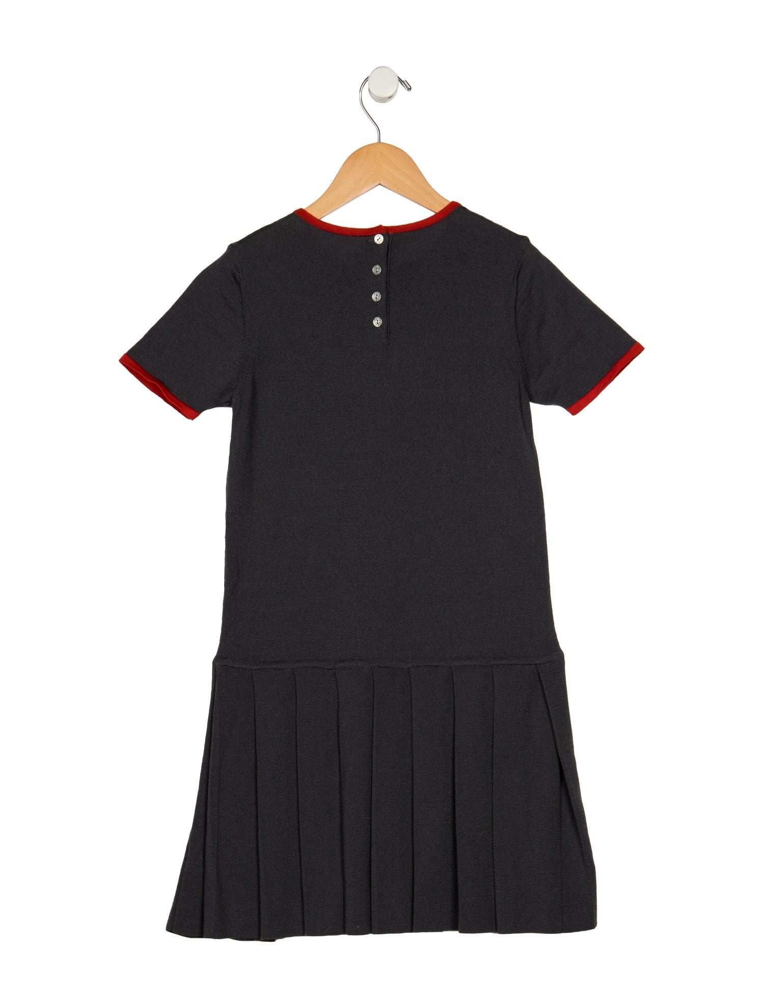 Christian Dior Girls' Wool Patterned Dress