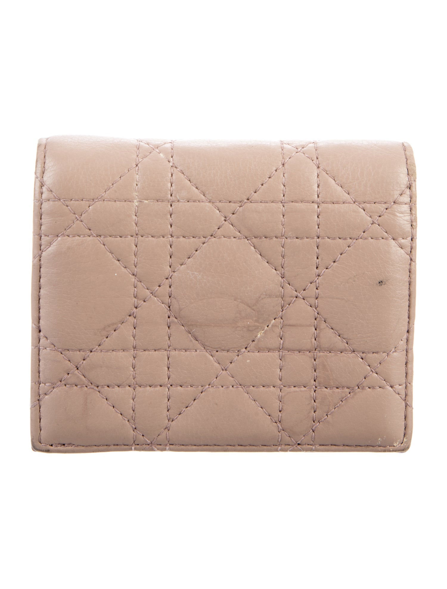 Christian Dior Cannage Pattern Leather Wallet
