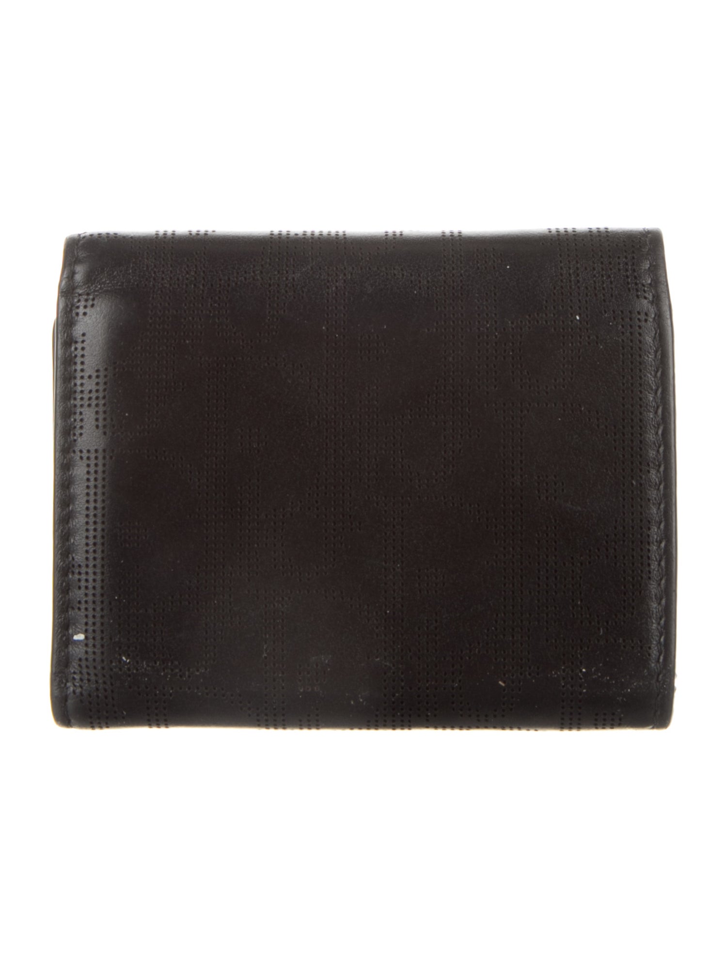 Christian Dior Leather Trifold Wallet