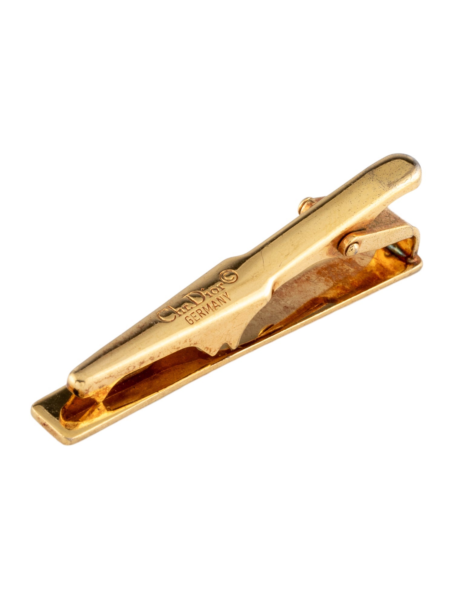 Christian Dior Vintage Enamel Tie Clip.
