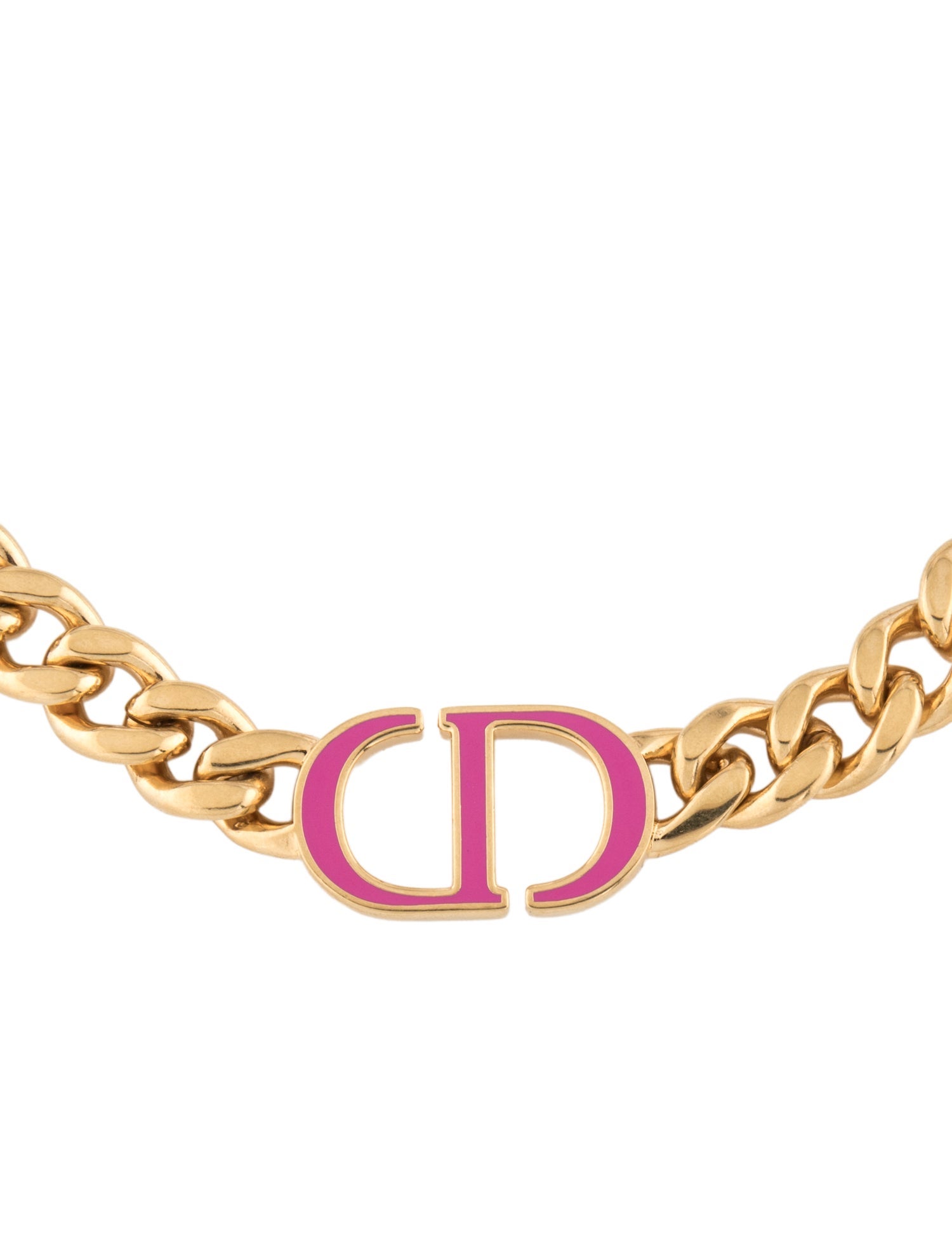 Christian Dior Enamel 30 Montaigne Pendant Necklace