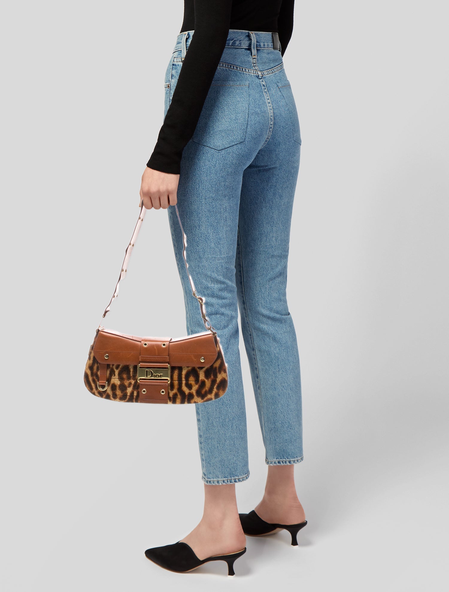 Prada Tessuto Fiori Flower Shoulder Bag - Black Shoulder Bags