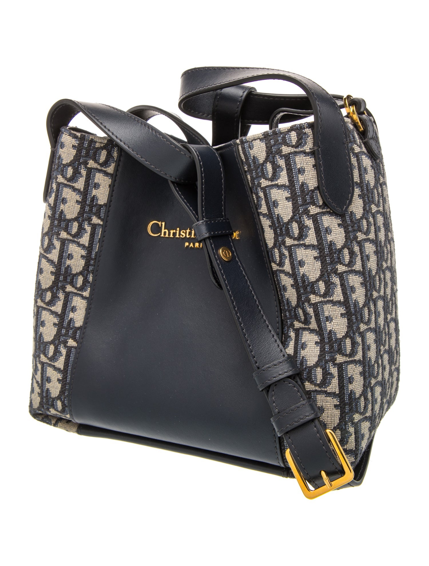 Christian Dior Oblique Jacquard Signature Bucket Small 2025 - Blue