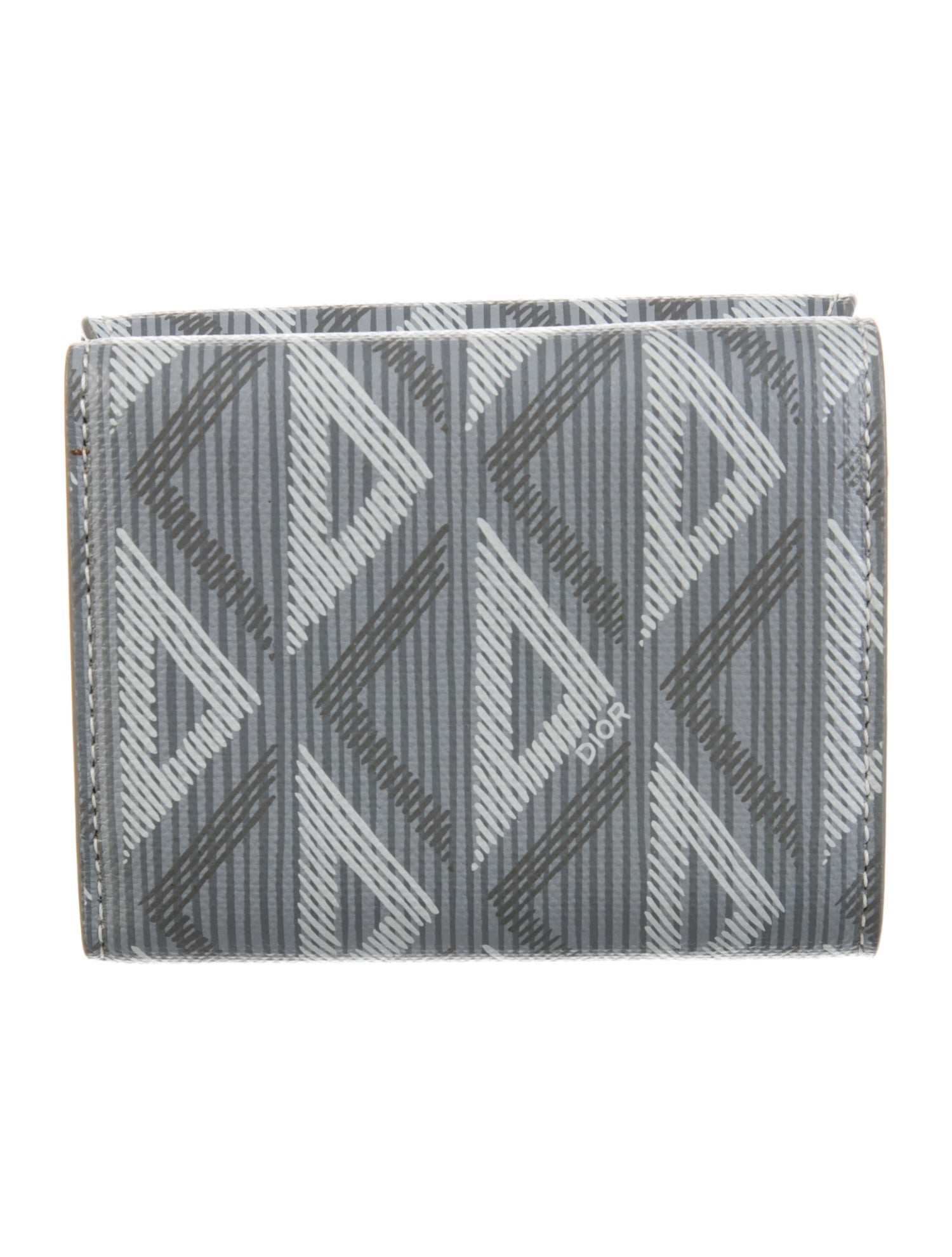 DIOR MEN 2022 CD Diamond Hit The Road Compact Wallet