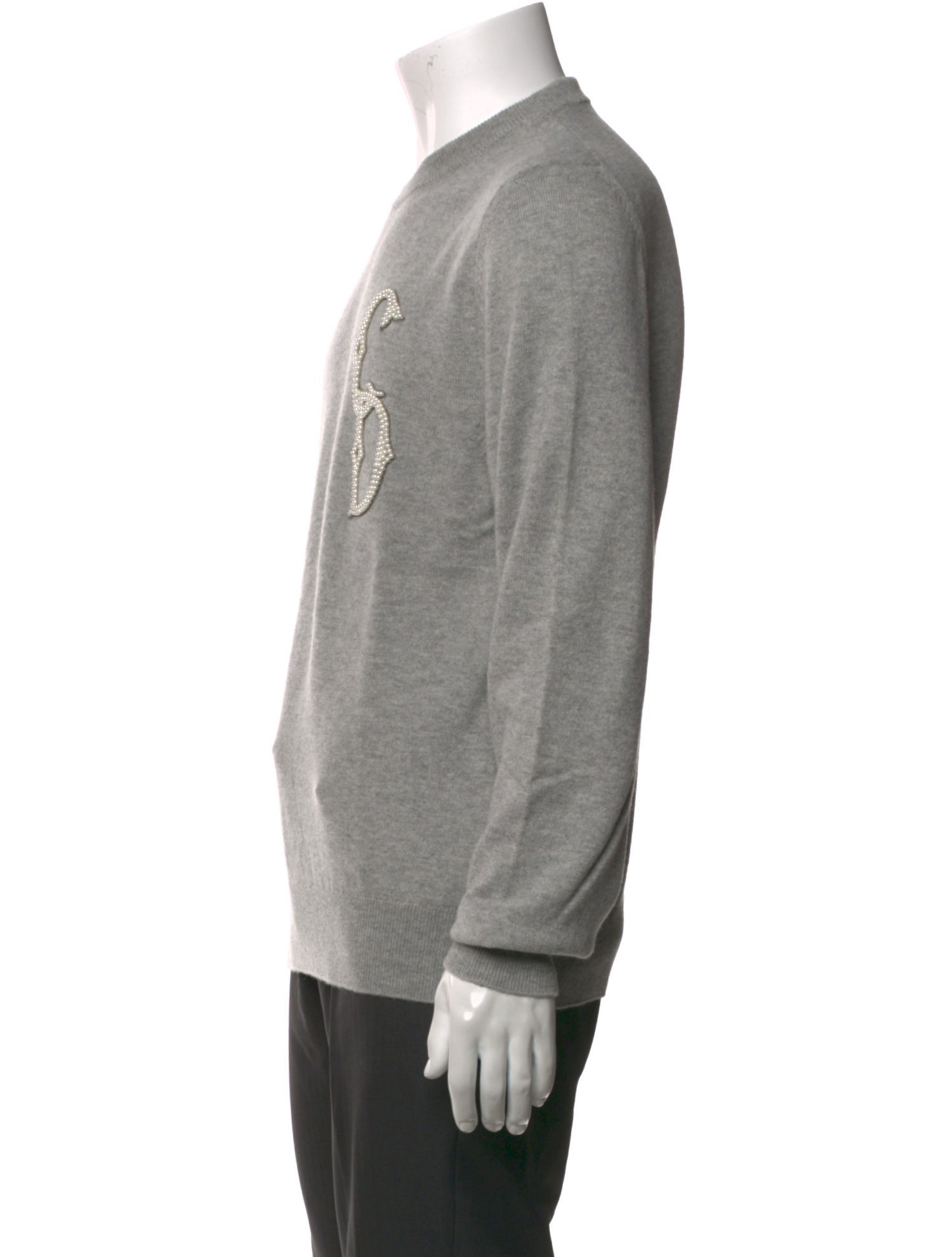 DIOR MEN Cashmere Graphic Print Pullover