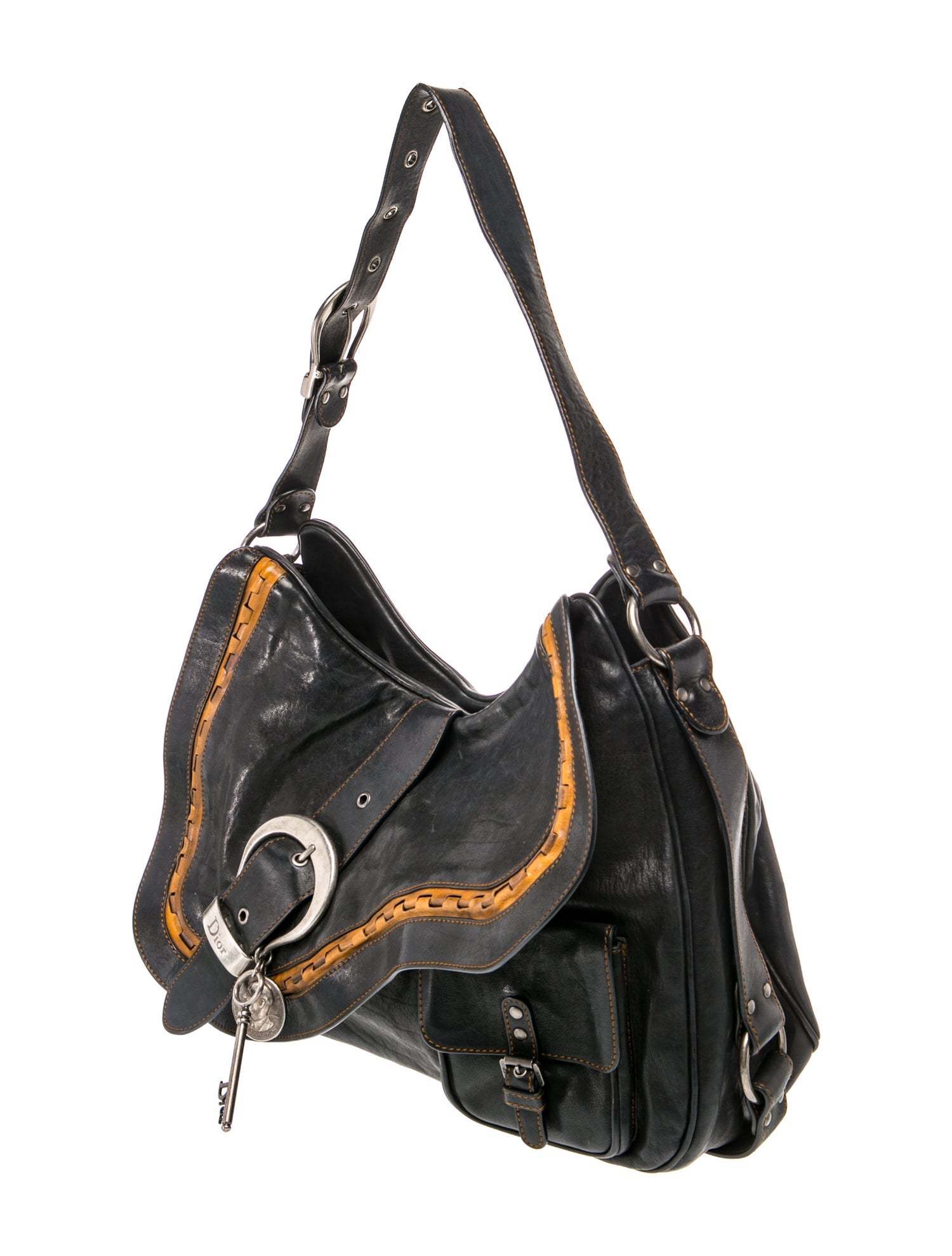 Christian Dior Leather Gaucho Saddle