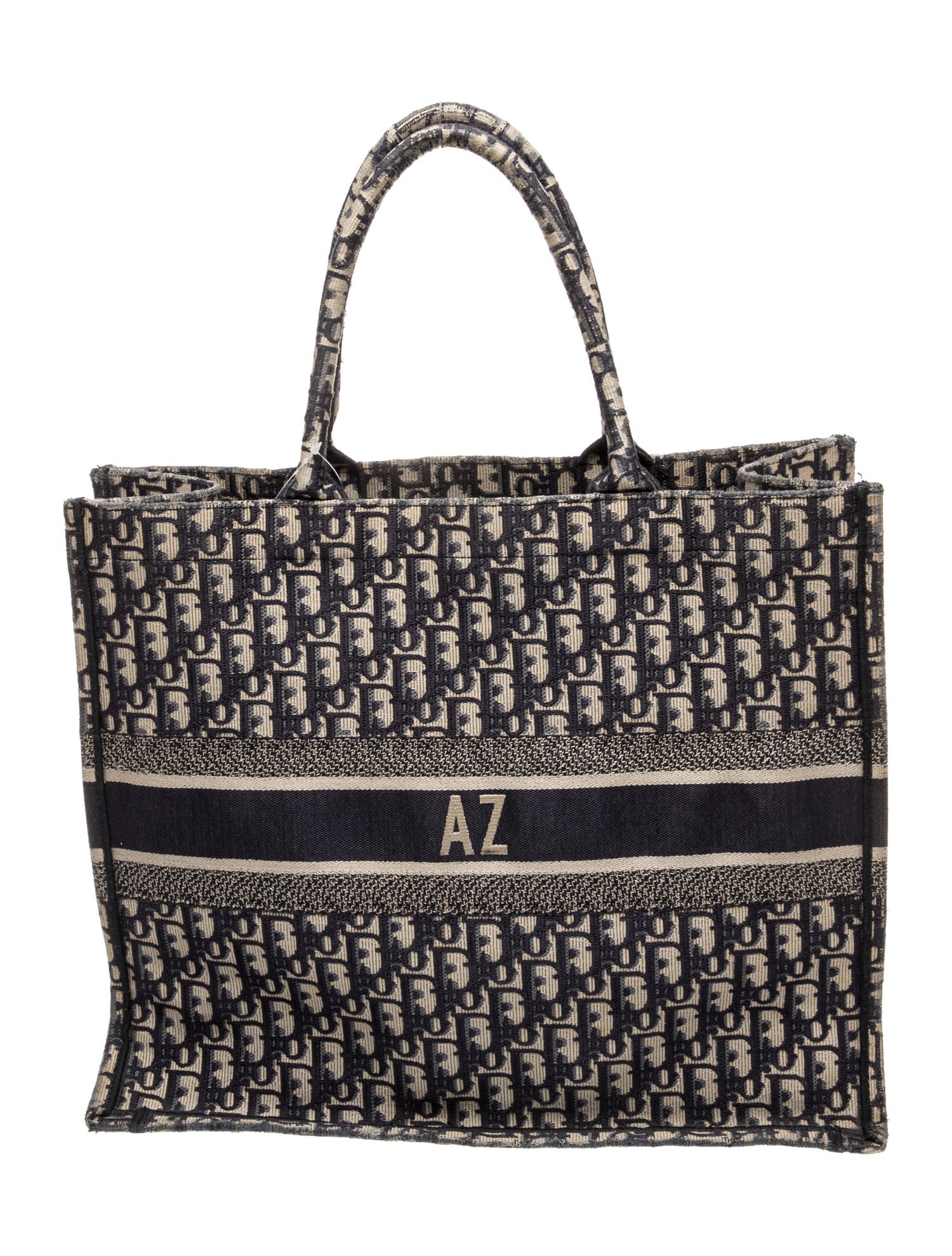Christian Dior Oblique Jacquard Book Small - Blue Totes, Handbags