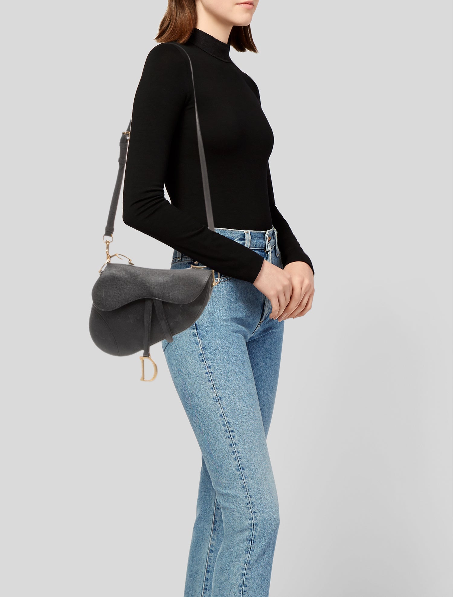 Christian Dior Vintage Japanese Patchwork Saddle Bag - White