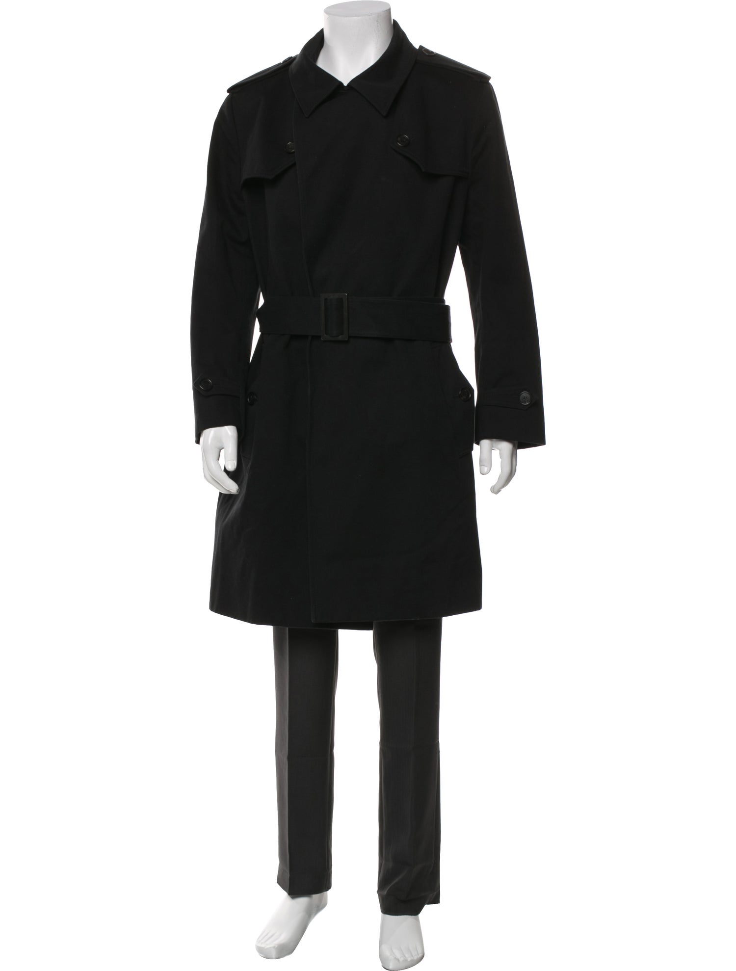 Balenciaga 2024 Garde-Robe Trench Coat - Black Outerwear, Clothing