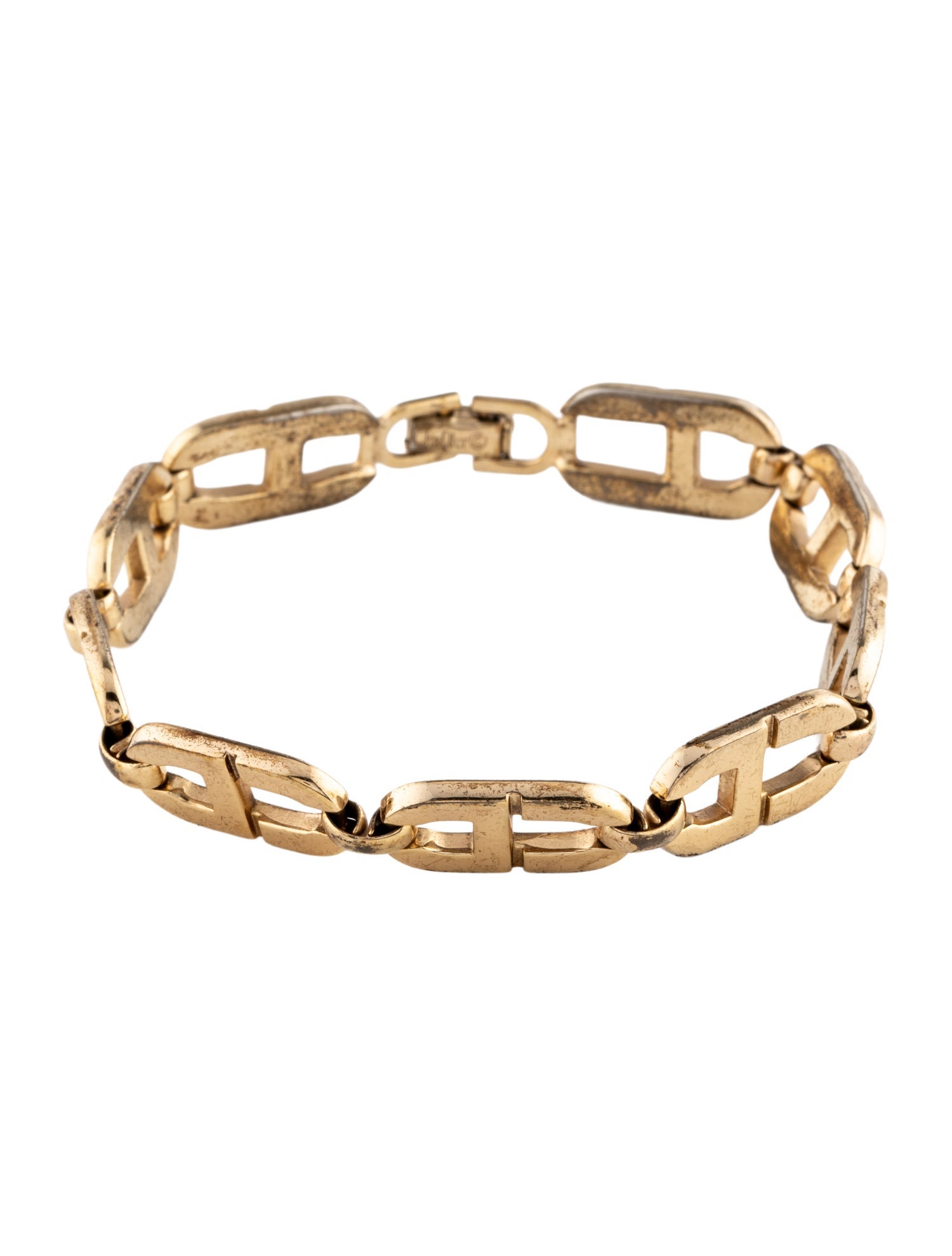 Christian Dior Vintage CD link Bracelet