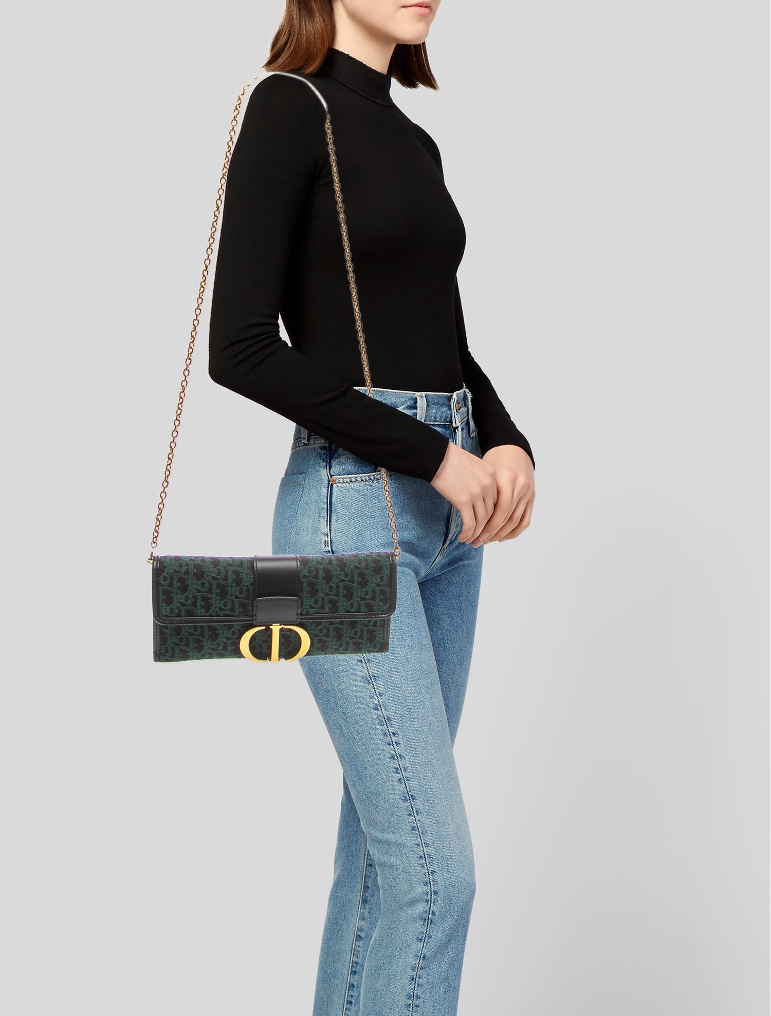 Christian Dior Mink & Crocodile Medium Lady Dior - Neutrals
