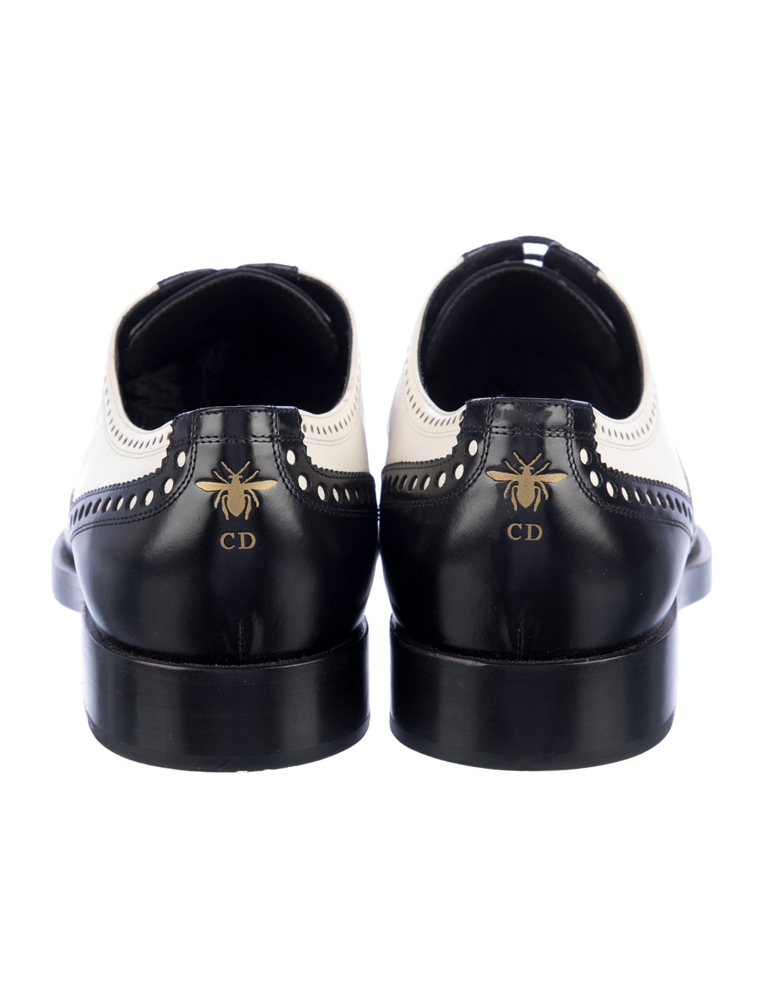 Christian Dior Leather Oxfords - Blue Flats, Shoes - CHR605250