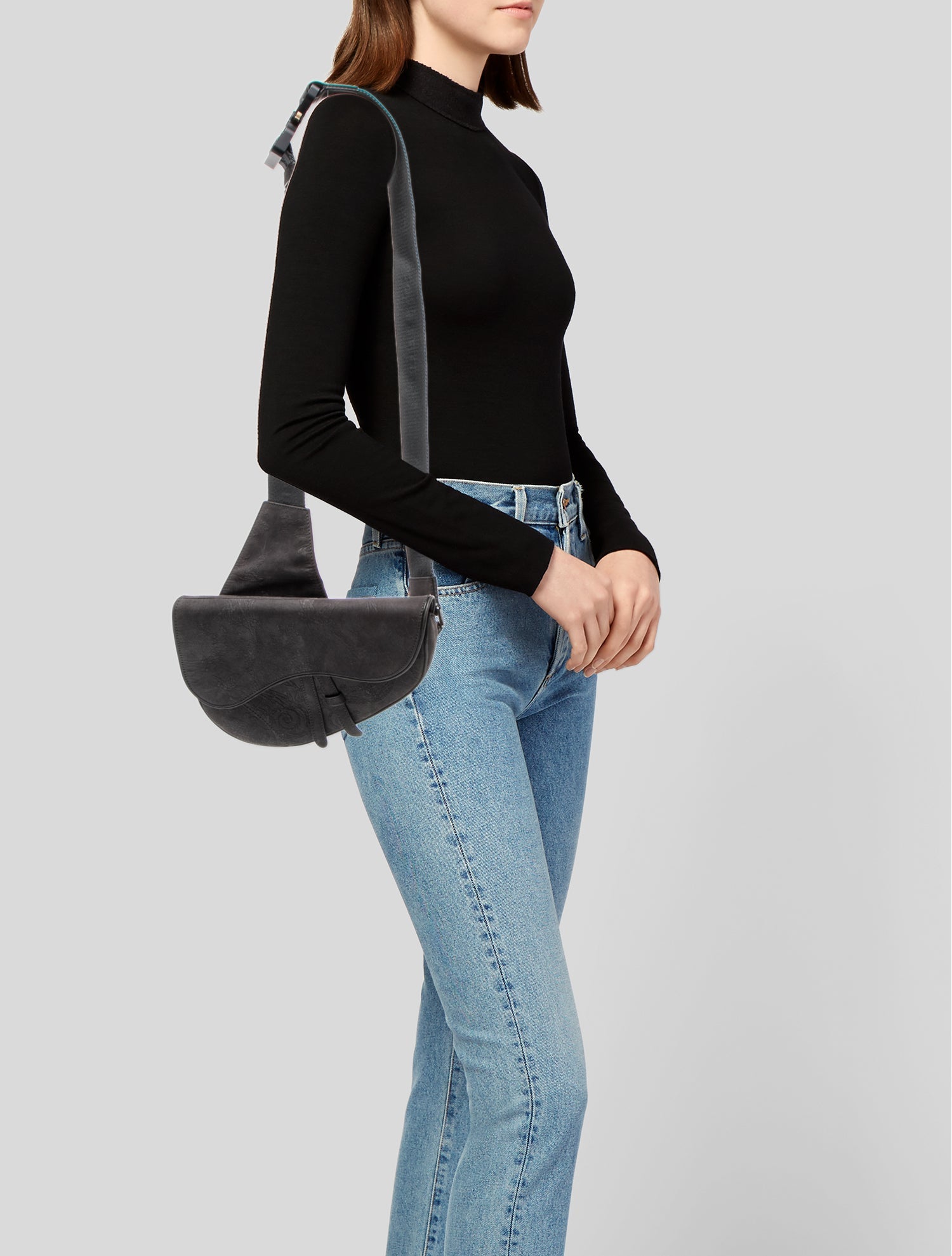 DIOR MEN Suede Saddle