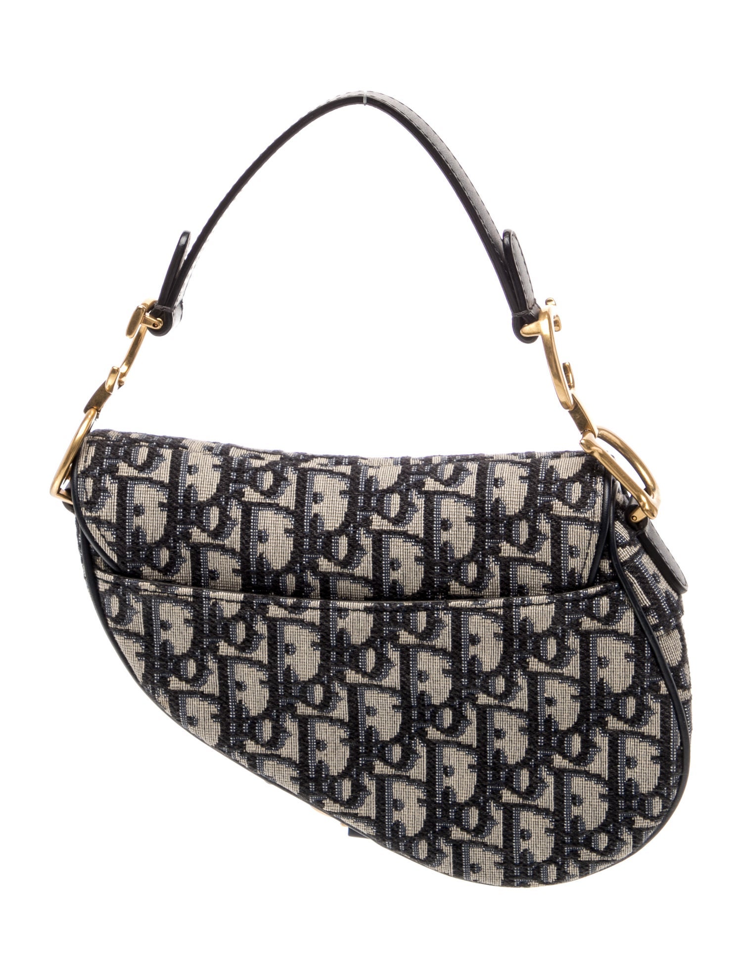 Christian Dior オブリーク ショルダー Christian Dior Oblique Jacquard Shoulder Bag - Blue Shoulder Bags