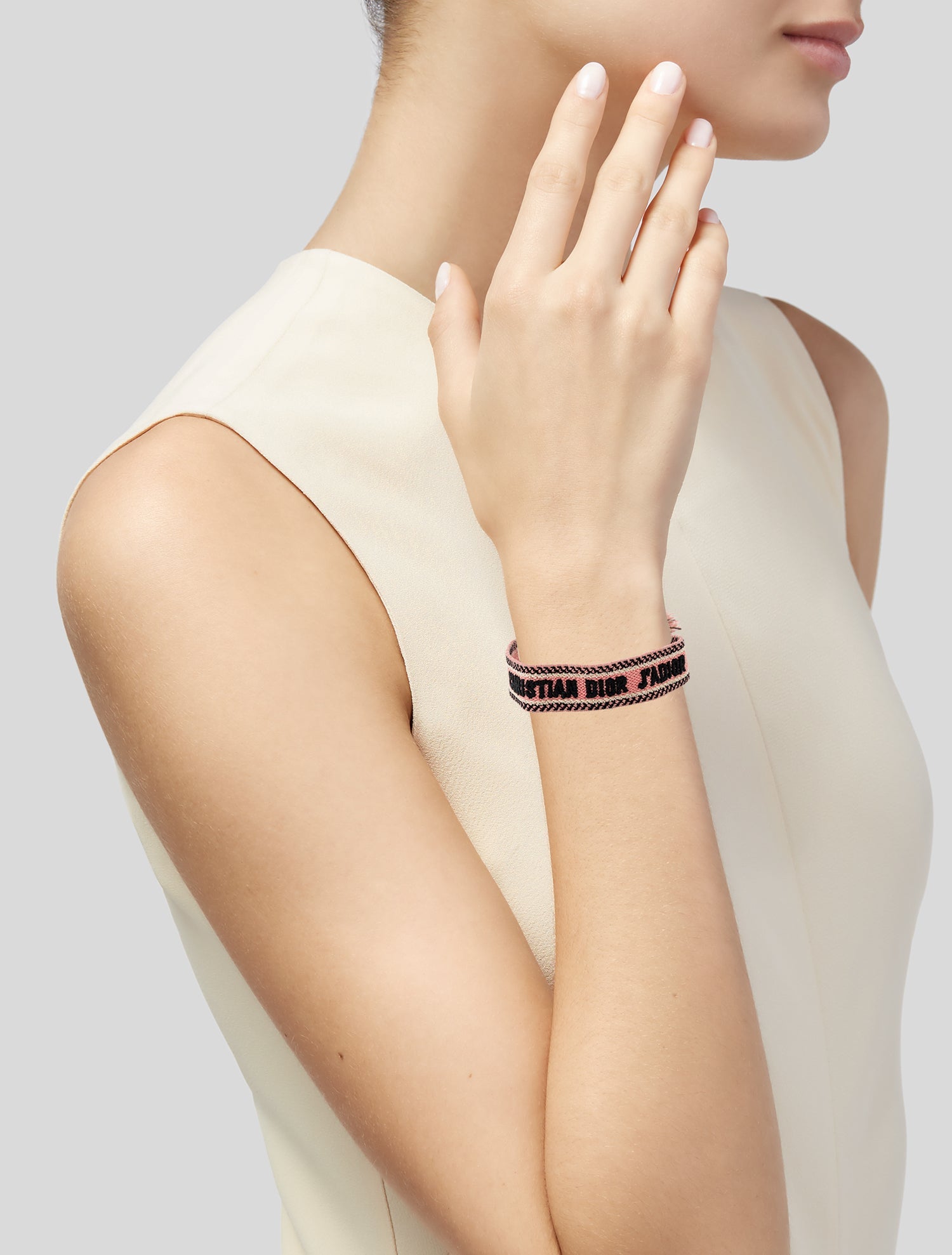 Christian Dior Thread & Cotton J'Adior Friendship Wrap Bracelet