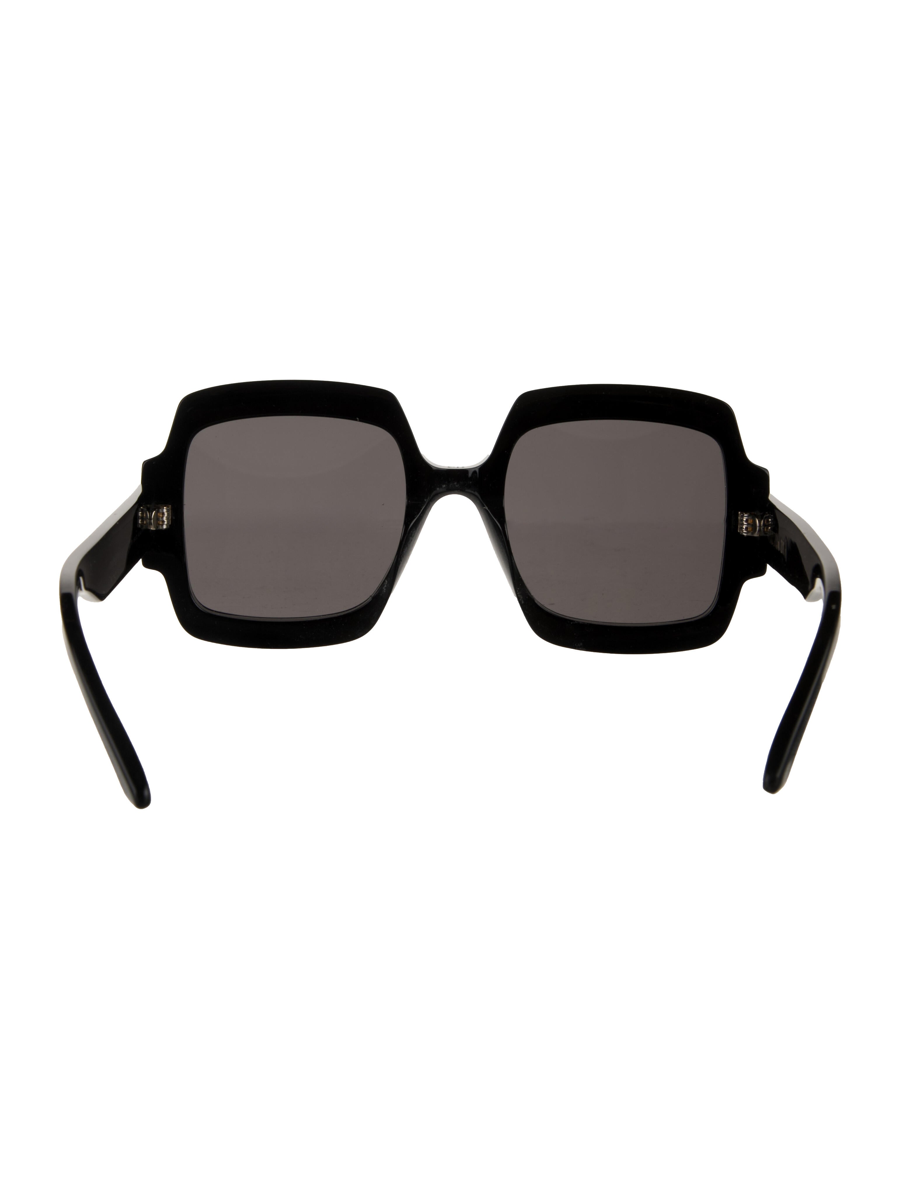 Gucci Interlocking G Logo Oversize Sunglasses - Black Sunglasses
